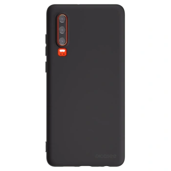 Picasee silikonowe czarne etui na Huawei P30 - Clear