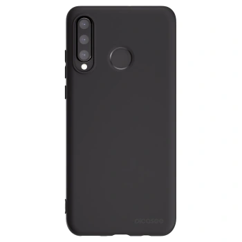 Picasee silikonowe czarne etui na Huawei P30 Lite - Clear
