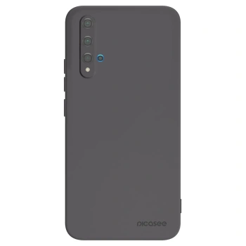 Picasee silikonowe czarne etui na Huawei Nova 5T - Clear