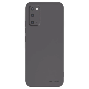 Picasee silikonowe czarne etui na Samsung Galaxy S20 G980F - Clear