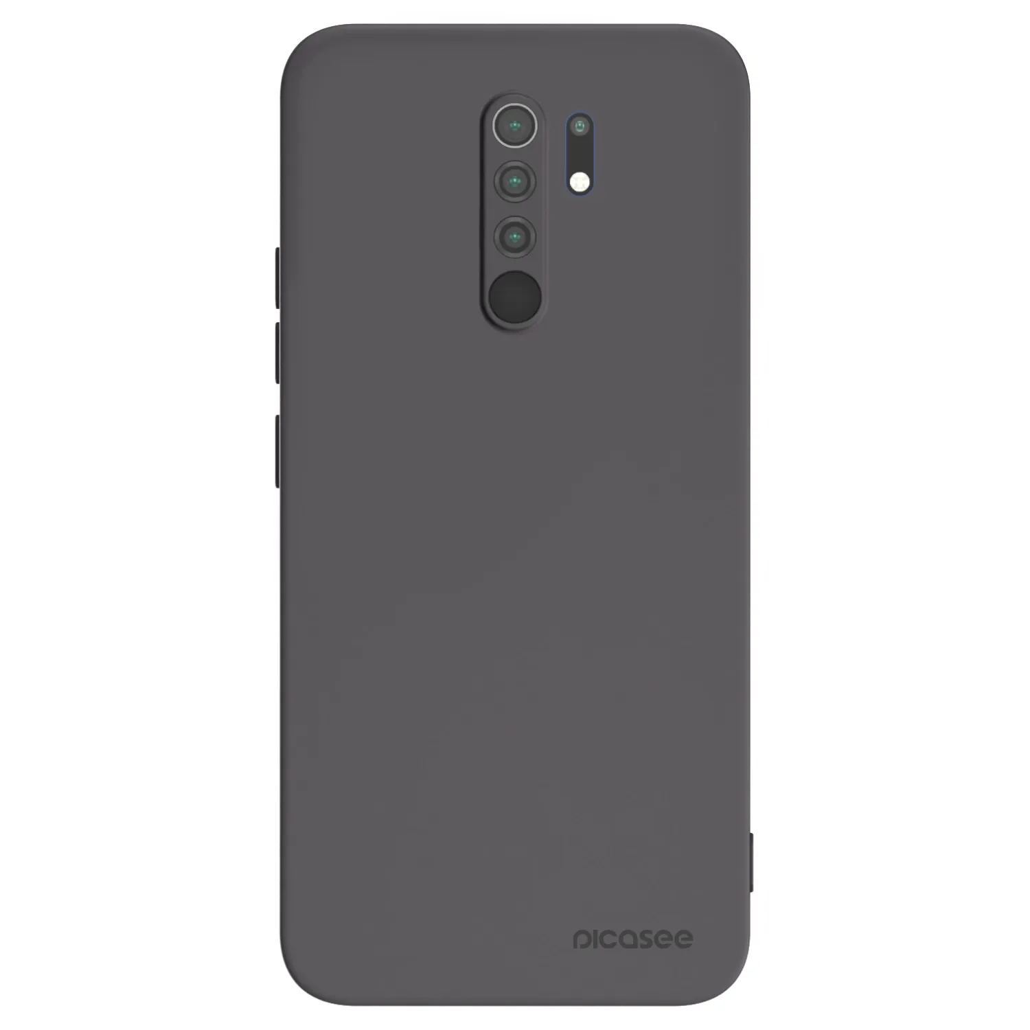 Picasee silikonowe czarne etui na Xiaomi Redmi 9 - Clear