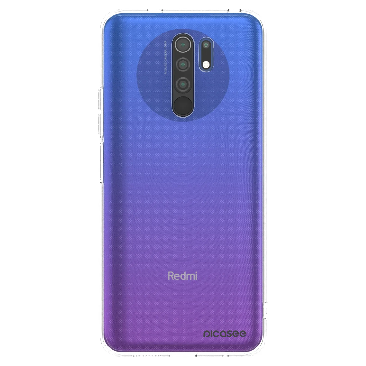 Picasee silikonowe przeźroczyste etui na Xiaomi Redmi 9 - Clear