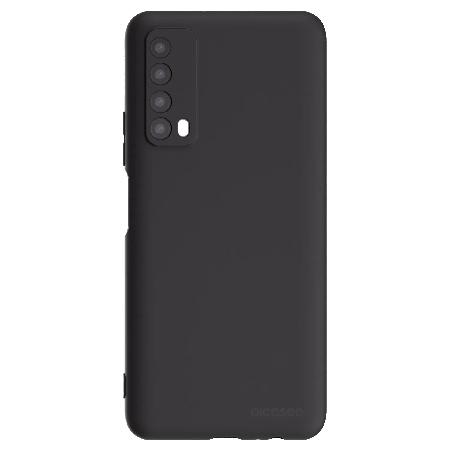 Picasee silikonowe czarne etui na Huawei P Smart 2021 - Clear