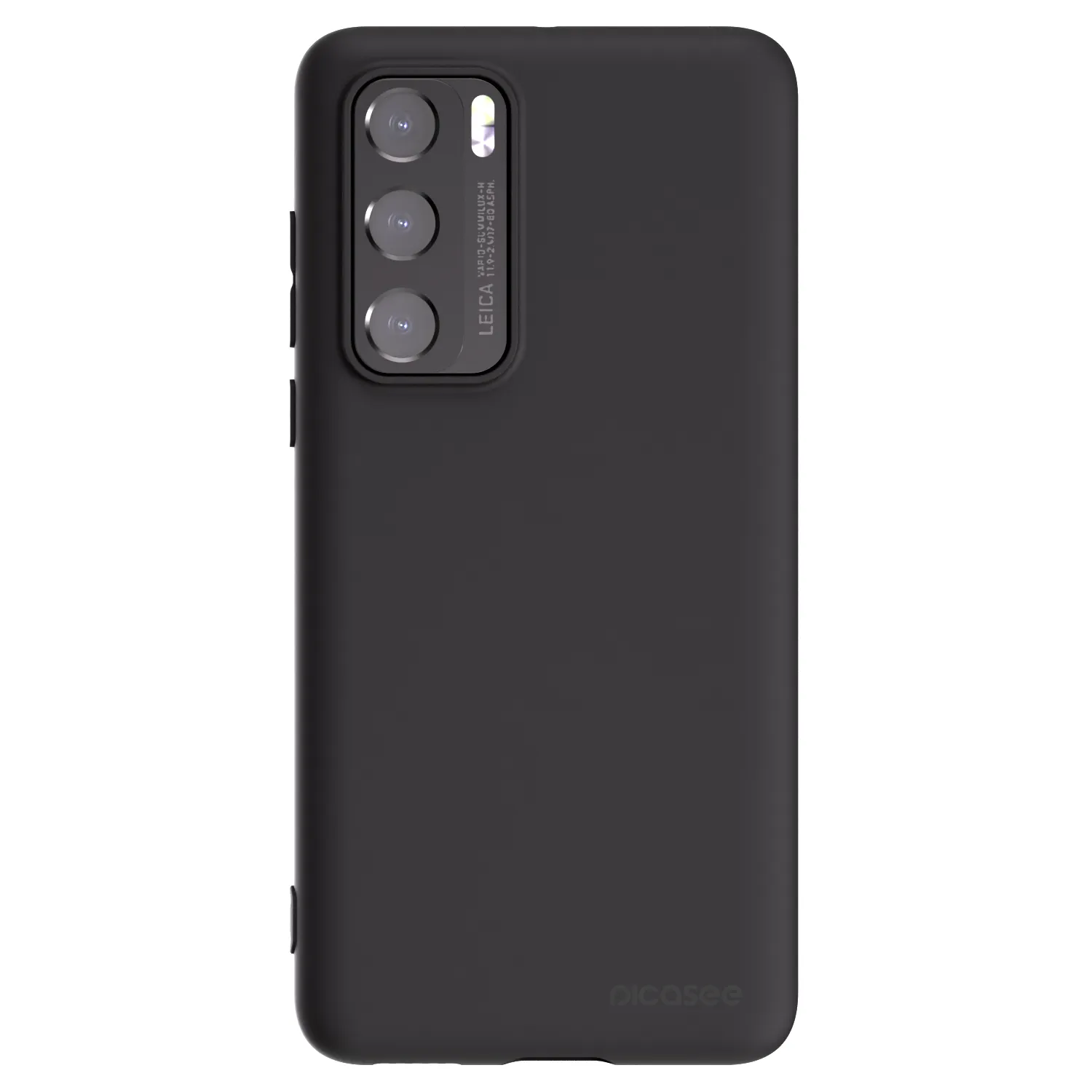 Picasee silikonowe czarne etui na Huawei P40 - Clear