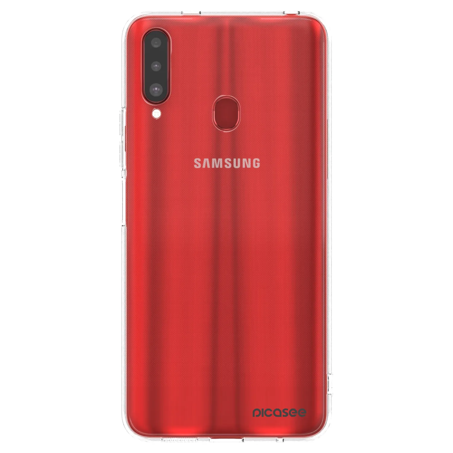 Picasee silikonowe przeźroczyste etui na Samsung Galaxy A20s - Clear