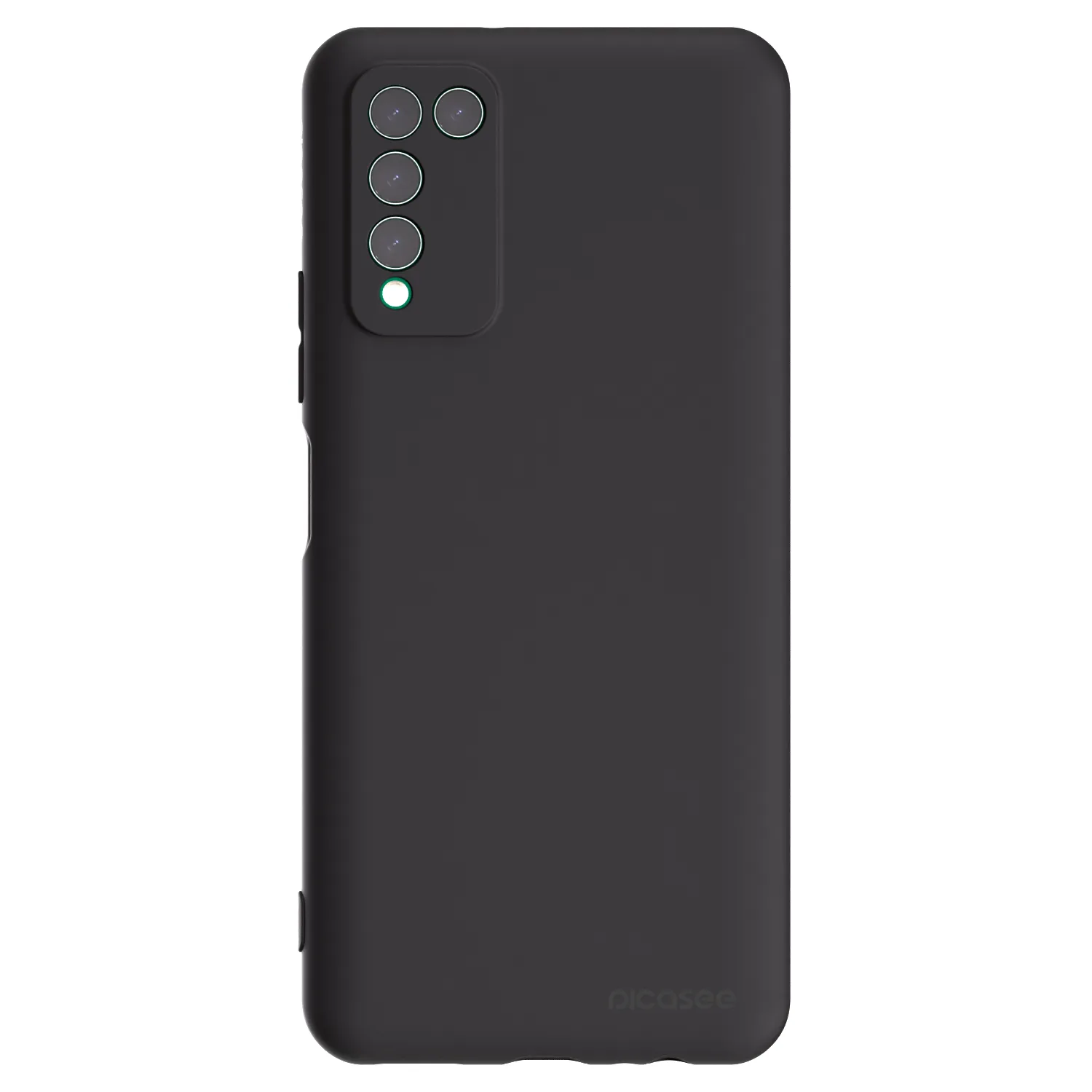 Picasee silikonowe czarne etui na Honor 10X Lite - Clear
