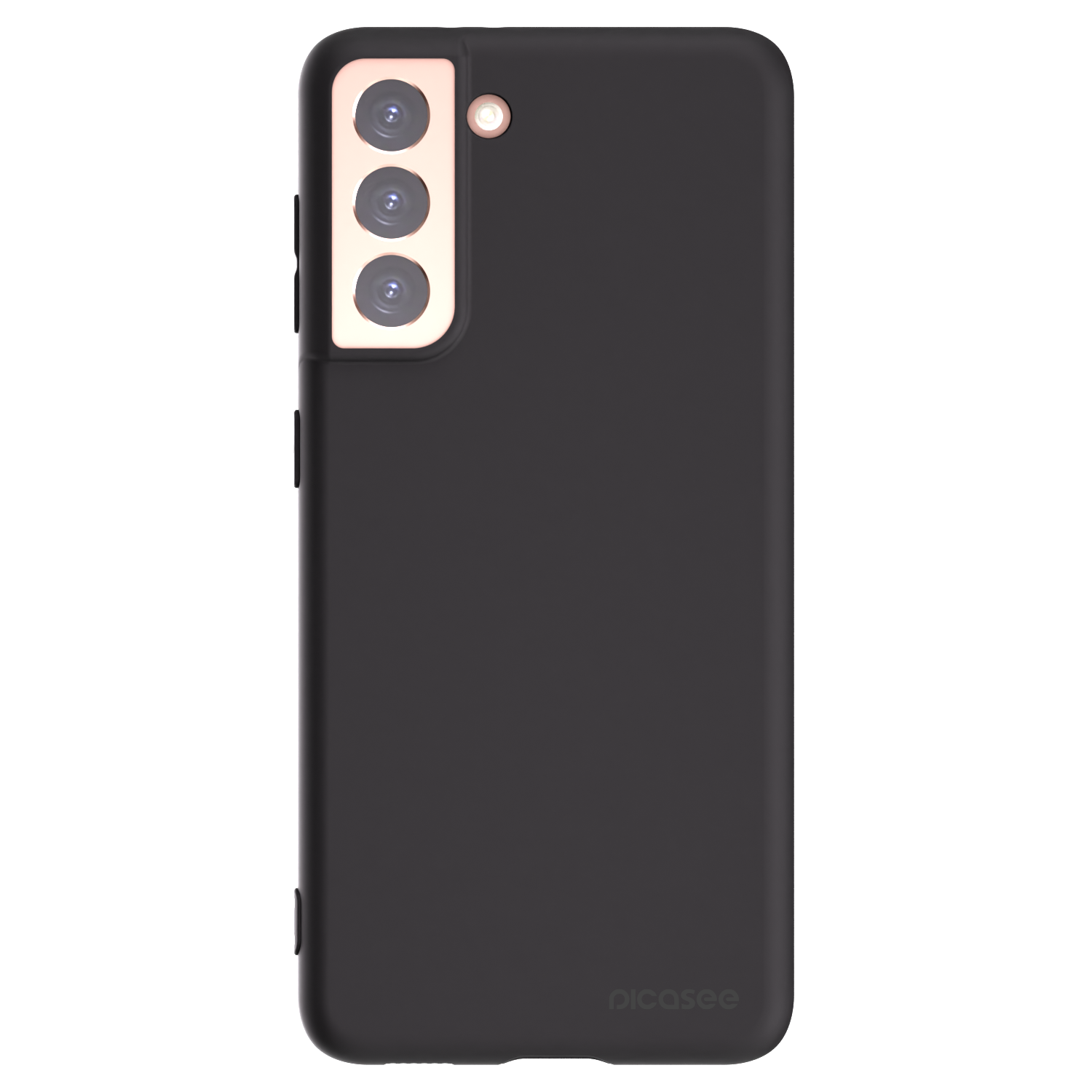 Picasee silikonowe czarne etui na Samsung Galaxy S21 5G G991B - Clear