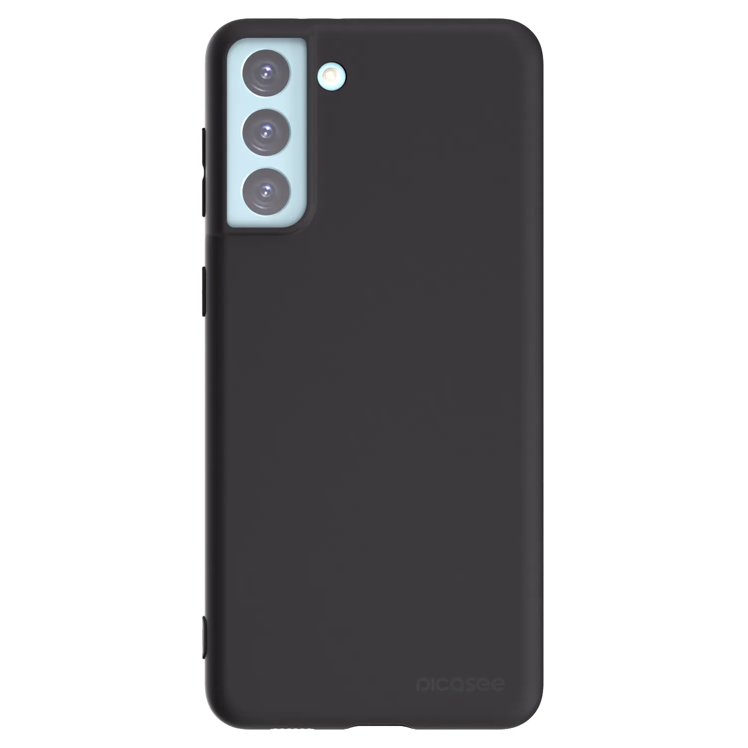 Picasee silikonowe czarne etui na Samsung Galaxy S21+ 5G G996F - Clear