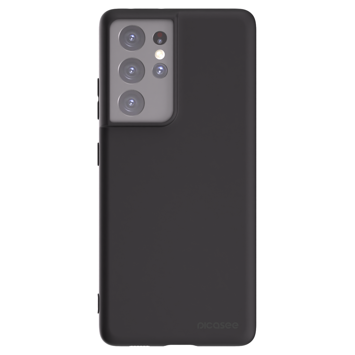 Picasee silikonowe czarne etui na Samsung Galaxy S21 Ultra 5G G998B - Clear