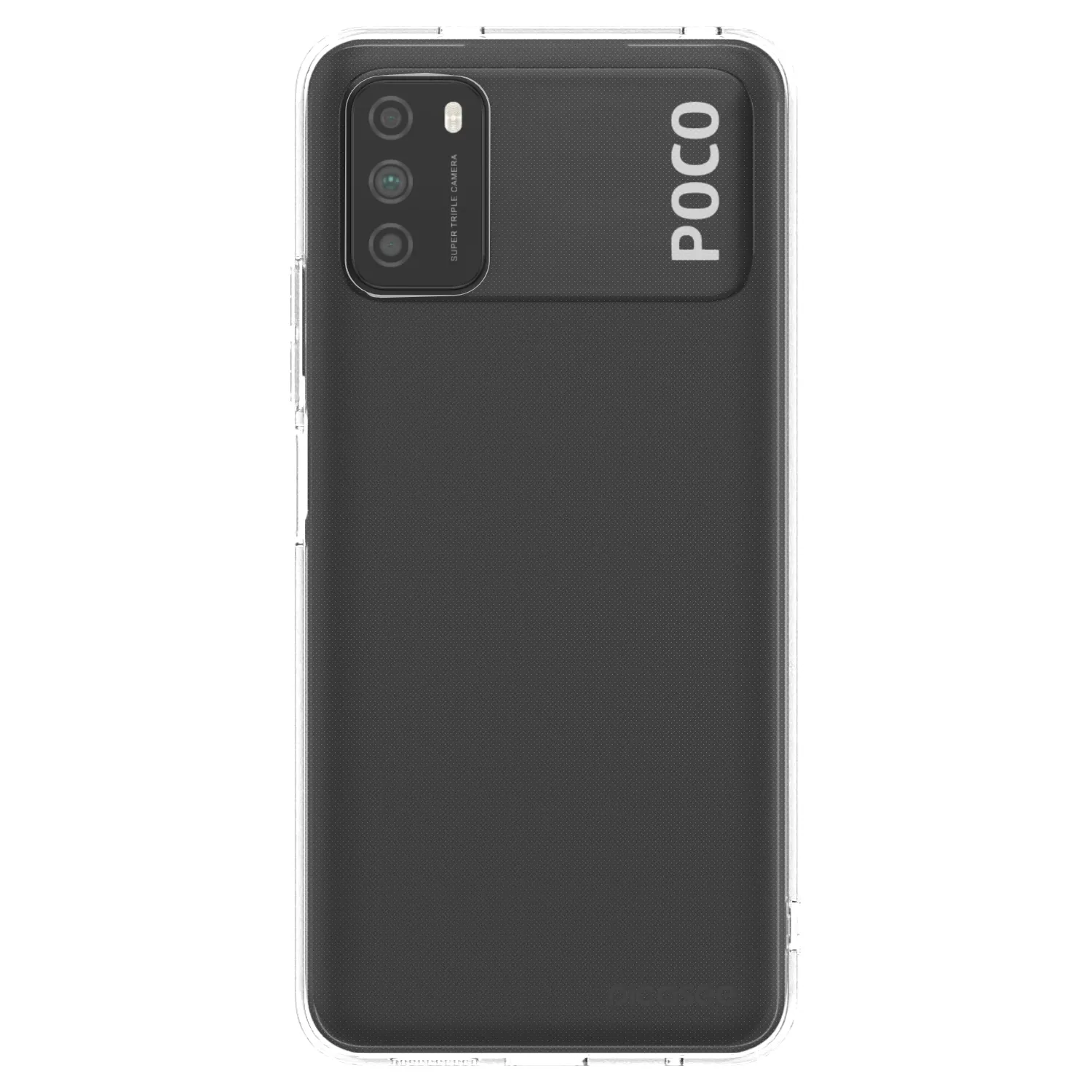 Picasee silikonowe przeźroczyste etui na Xiaomi Poco M3 - Clear