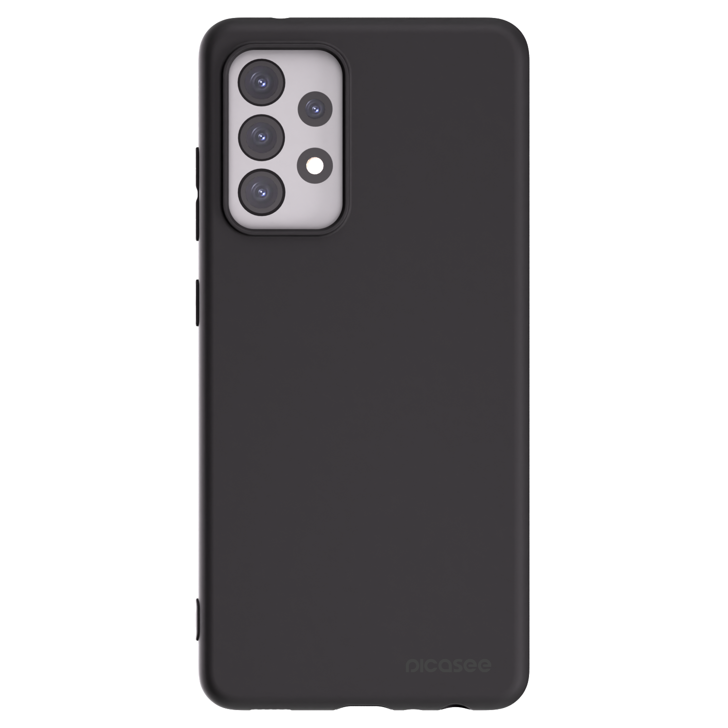 Picasee silikonowe czarne etui na Samsung Galaxy A52 5G A525F - Clear