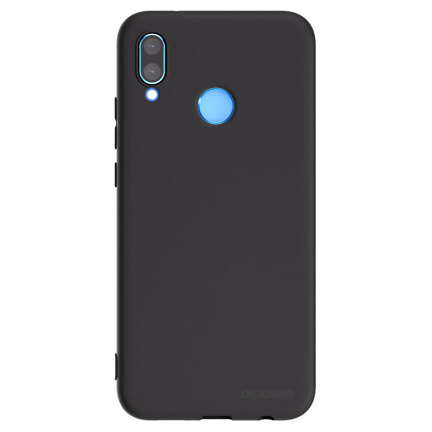 Picasee silikonowe czarne etui na Huawei P20 Lite - Clear