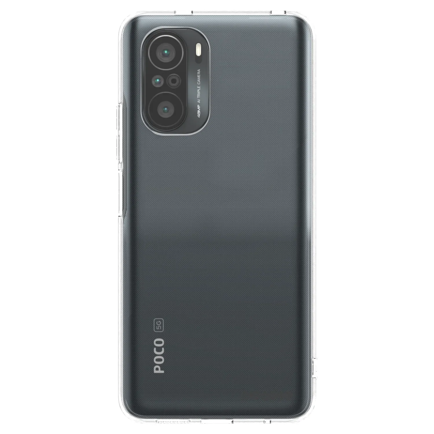Picasee silikonowe przeźroczyste etui na Xiaomi Poco F3 - Clear