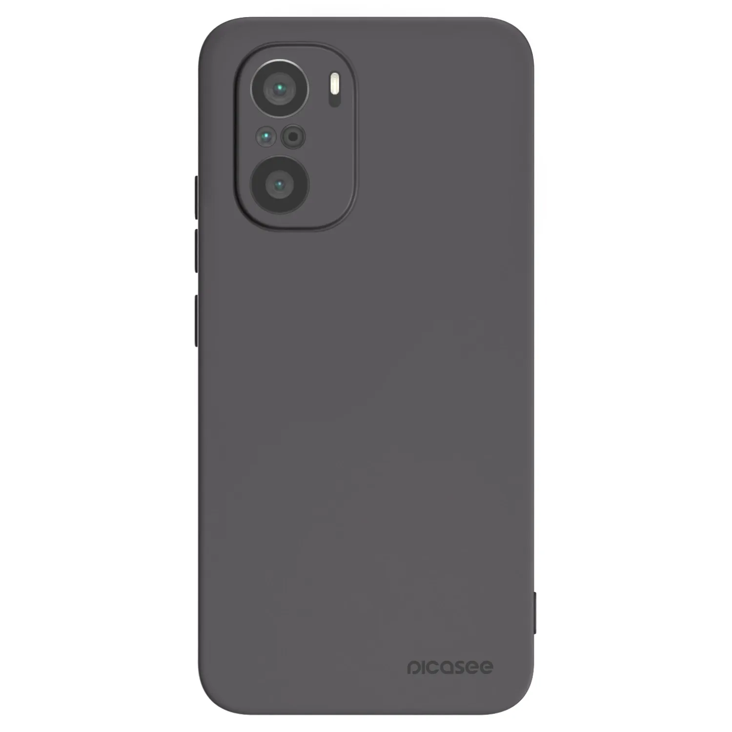Picasee silikonowe czarne etui na Xiaomi Poco F3 - Clear