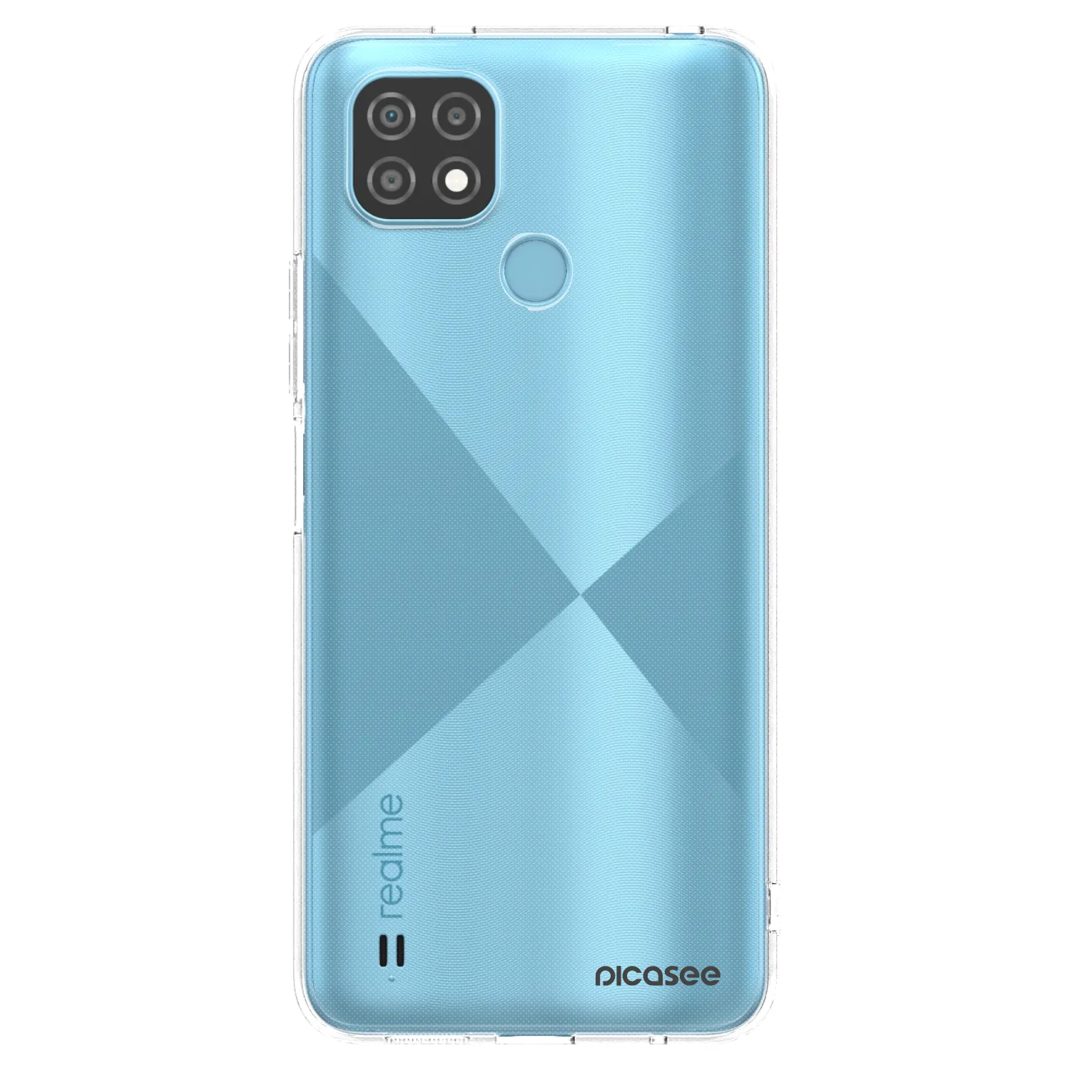 Picasee silikonowe przeźroczyste etui na Realme C21 - Clear