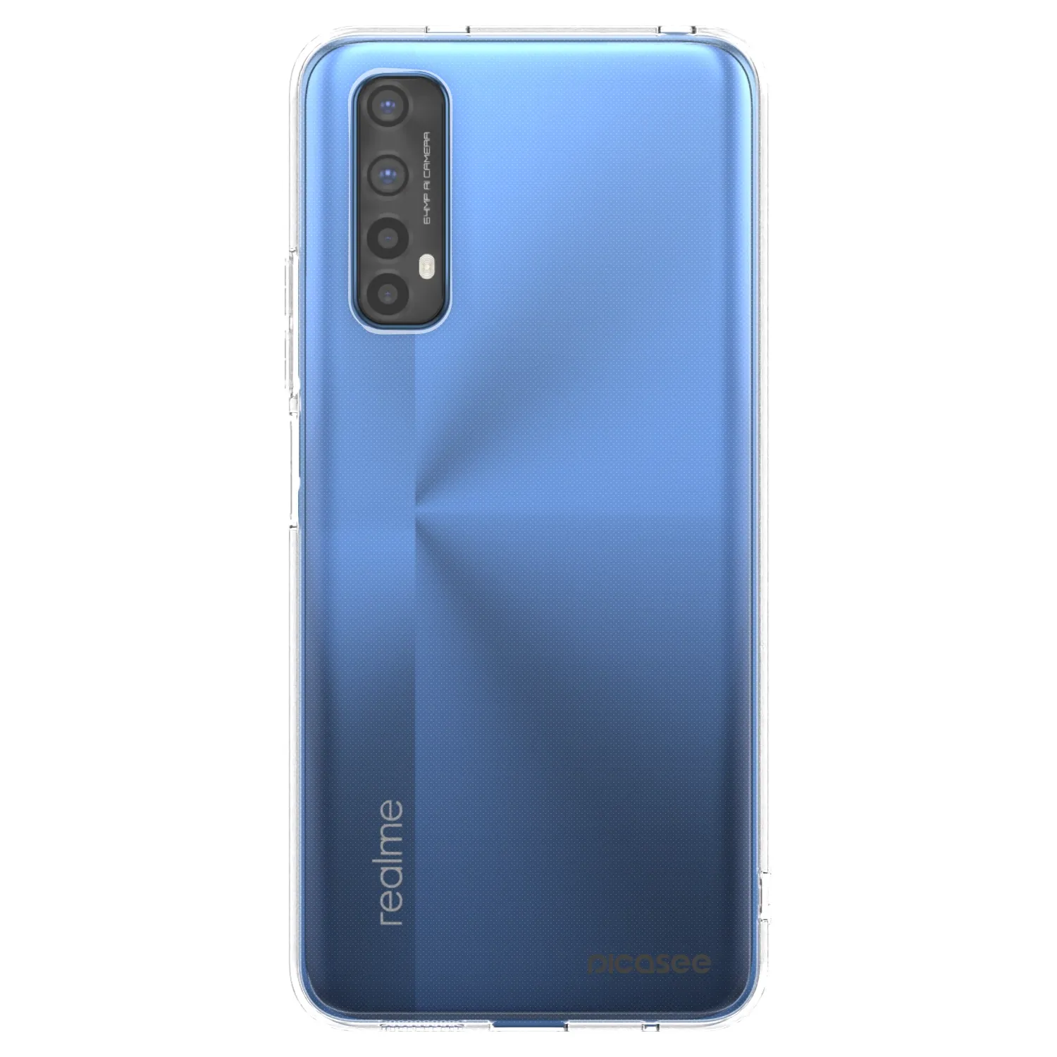 Picasee silikonowe przeźroczyste etui na Realme 7 - Clear