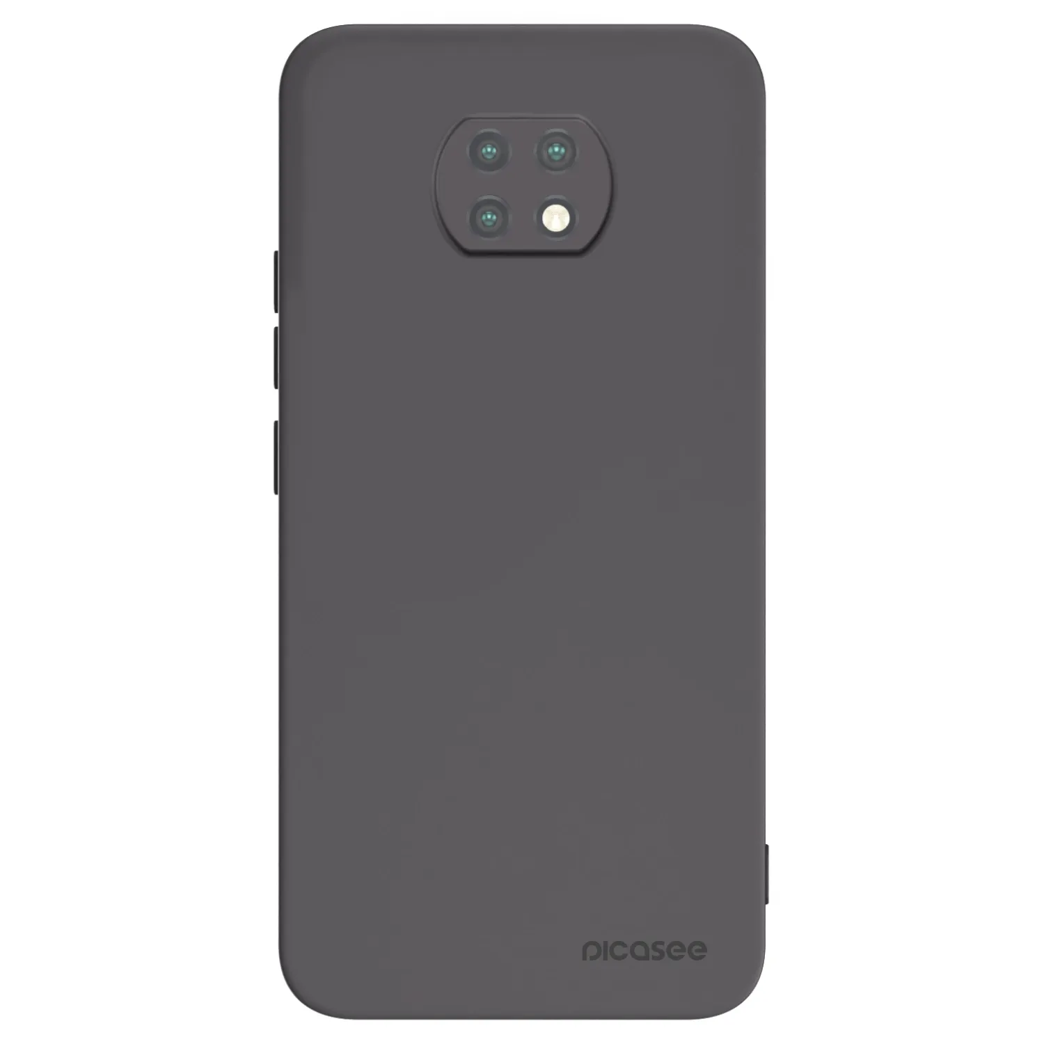 Picasee silikonowe czarne etui na Xiaomi Redmi Note 9T - Clear