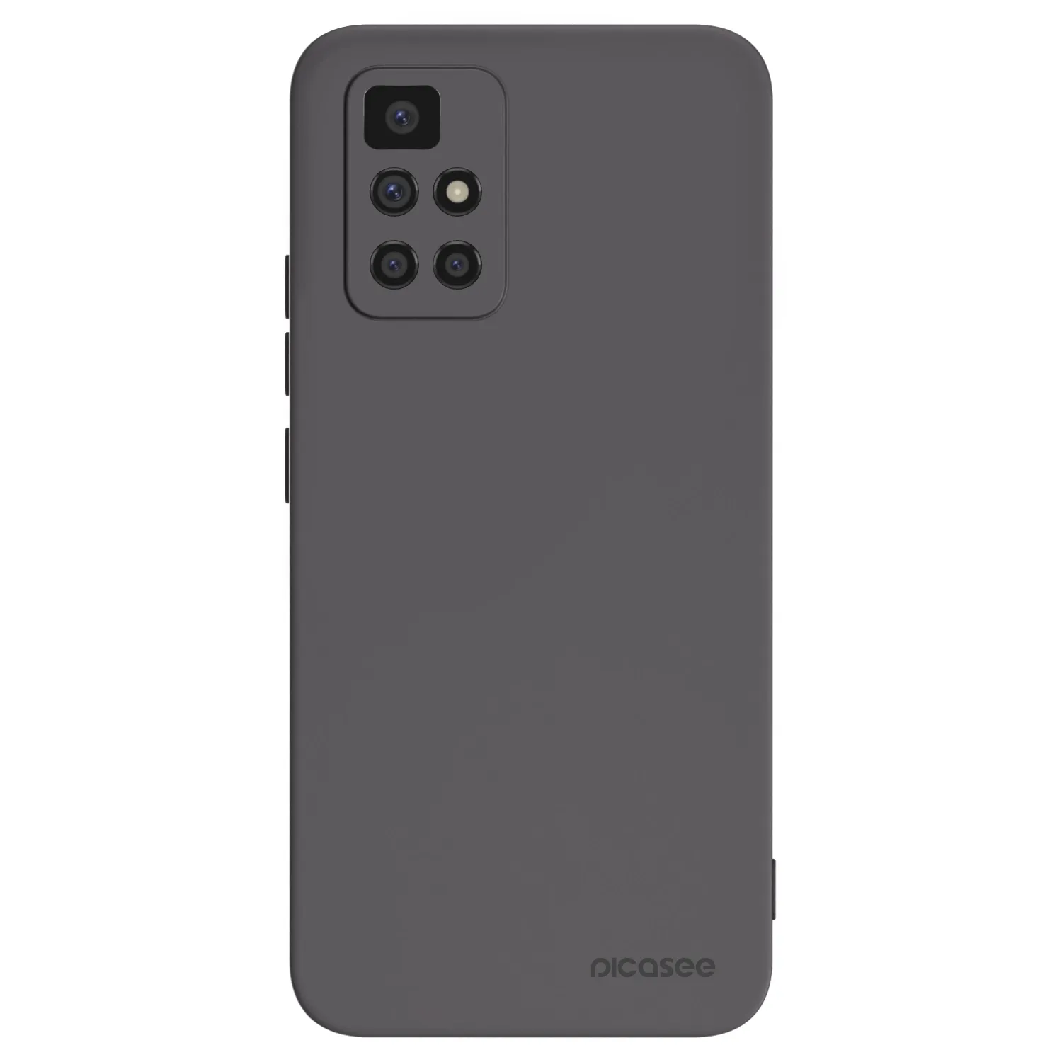 Picasee silikonowe czarne etui na Xiaomi Redmi 10 - Clear