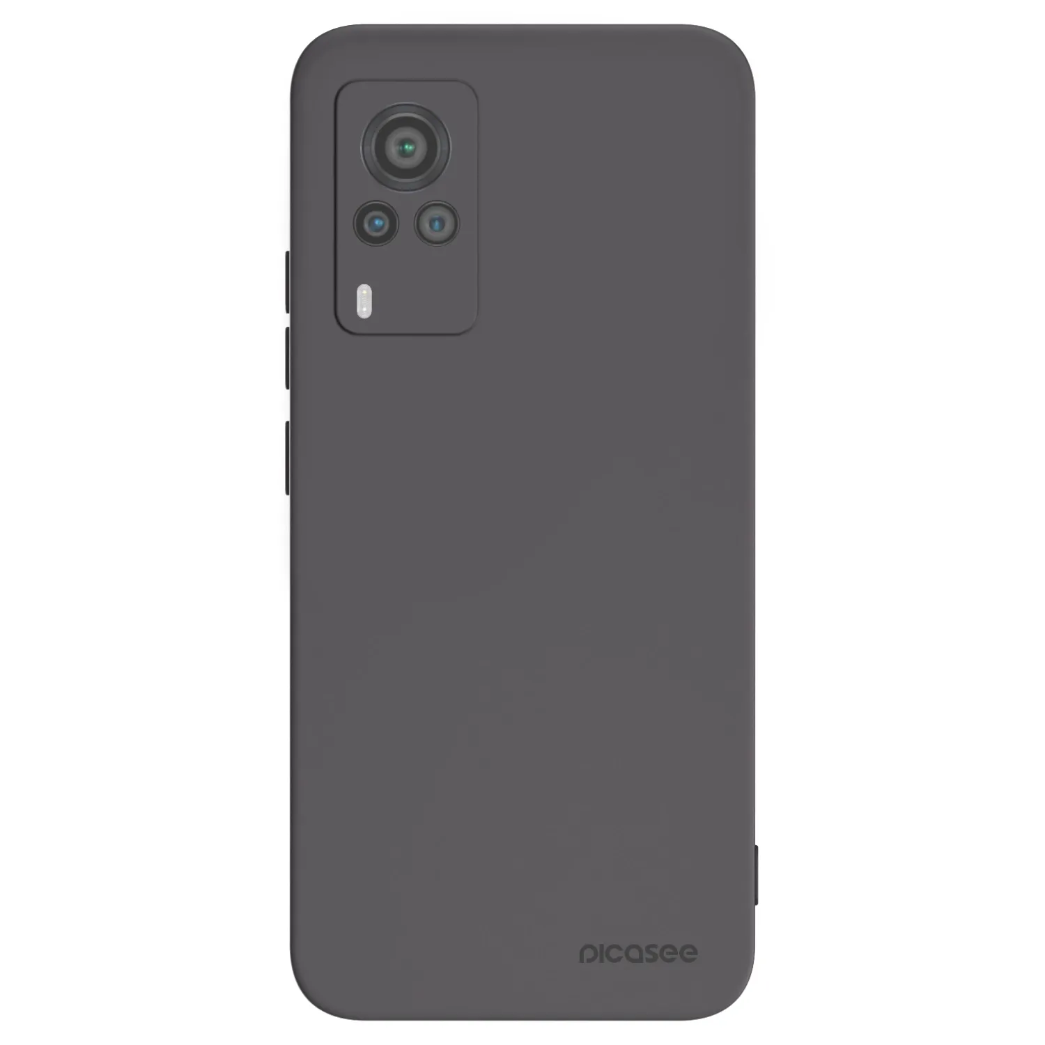 Picasee silikonowe czarne etui na Vivo X60 Pro 5G - Clear