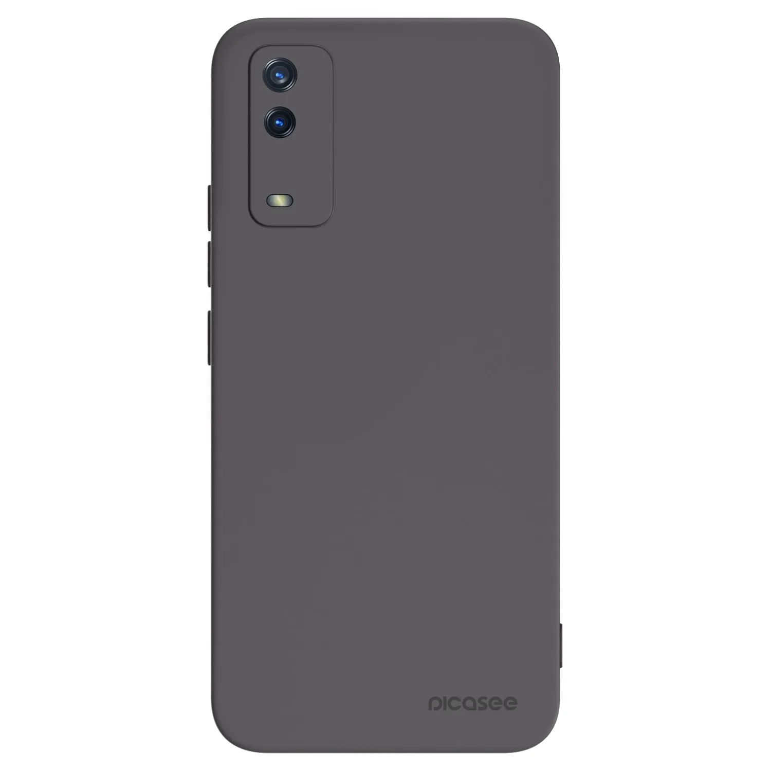 Picasee silikonowe czarne etui na Vivo Y11s - Clear