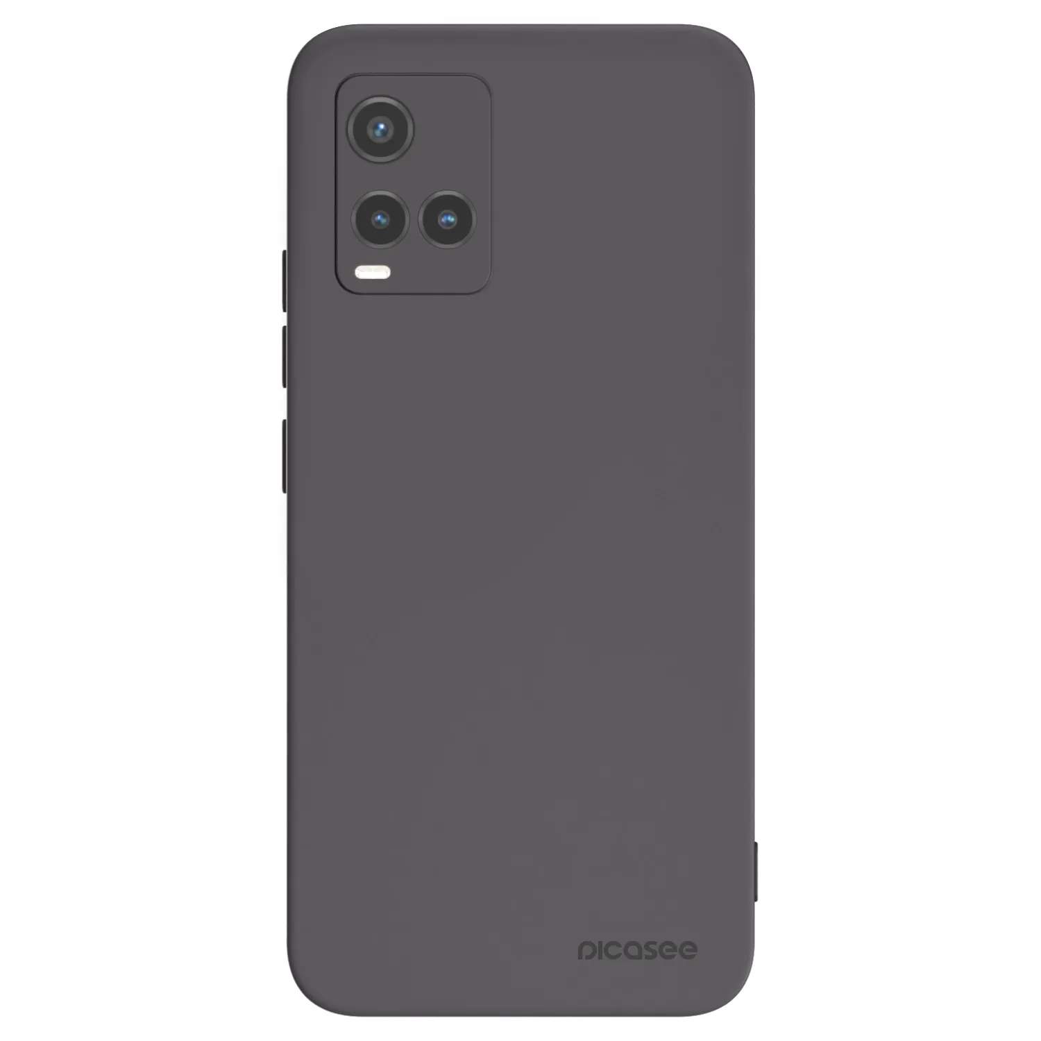 Picasee silikonowe czarne etui na Vivo Y33s - Clear