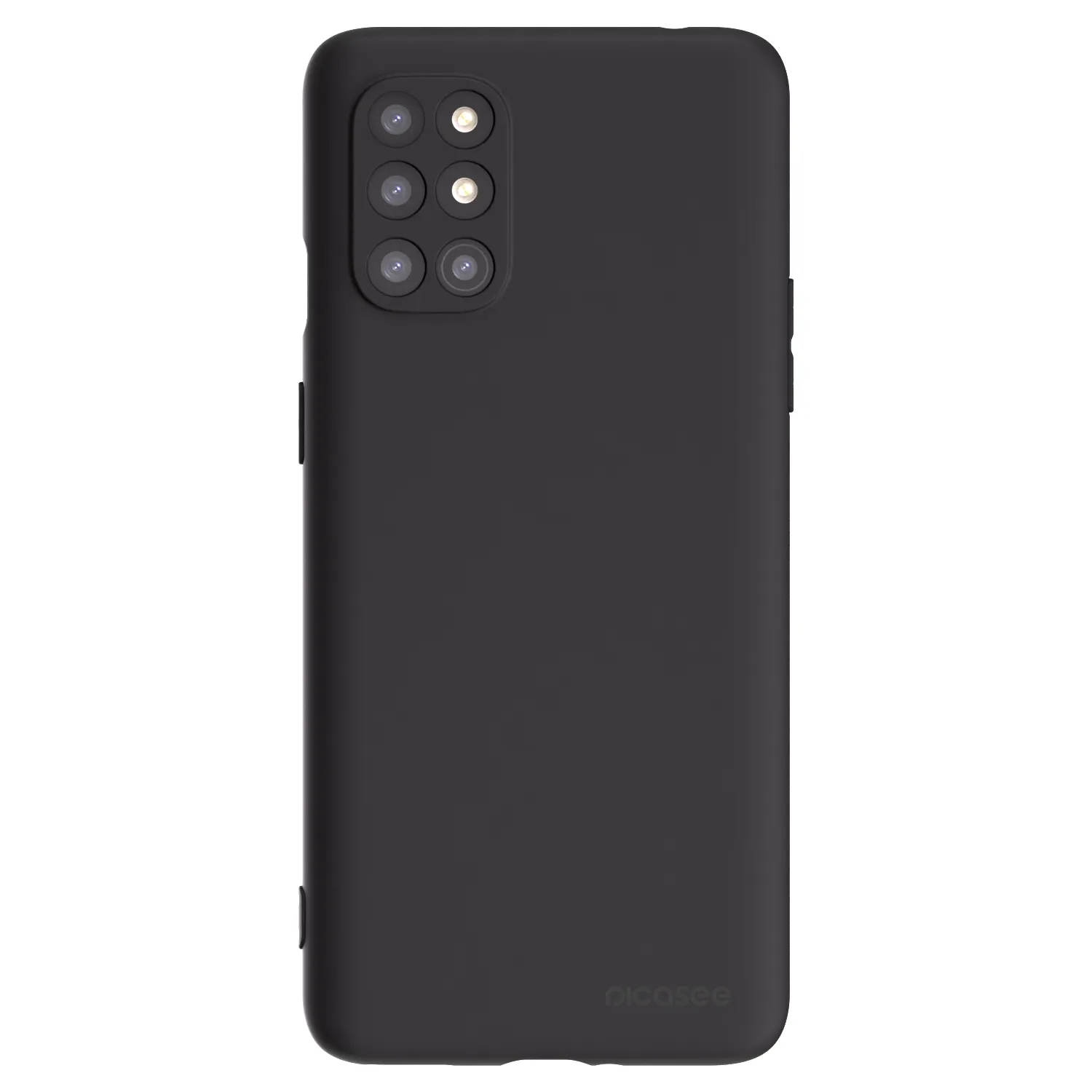 Picasee silikonowe czarne etui na OnePlus 8T - Clear