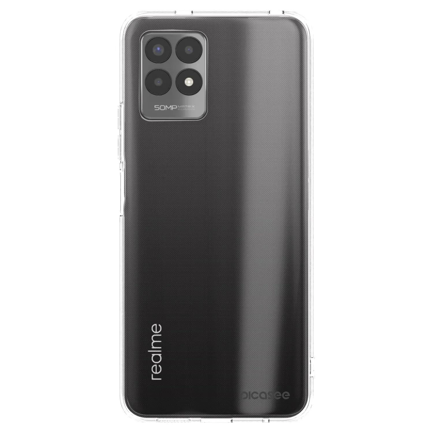 Picasee silikonowe przeźroczyste etui na Realme 8i - Clear