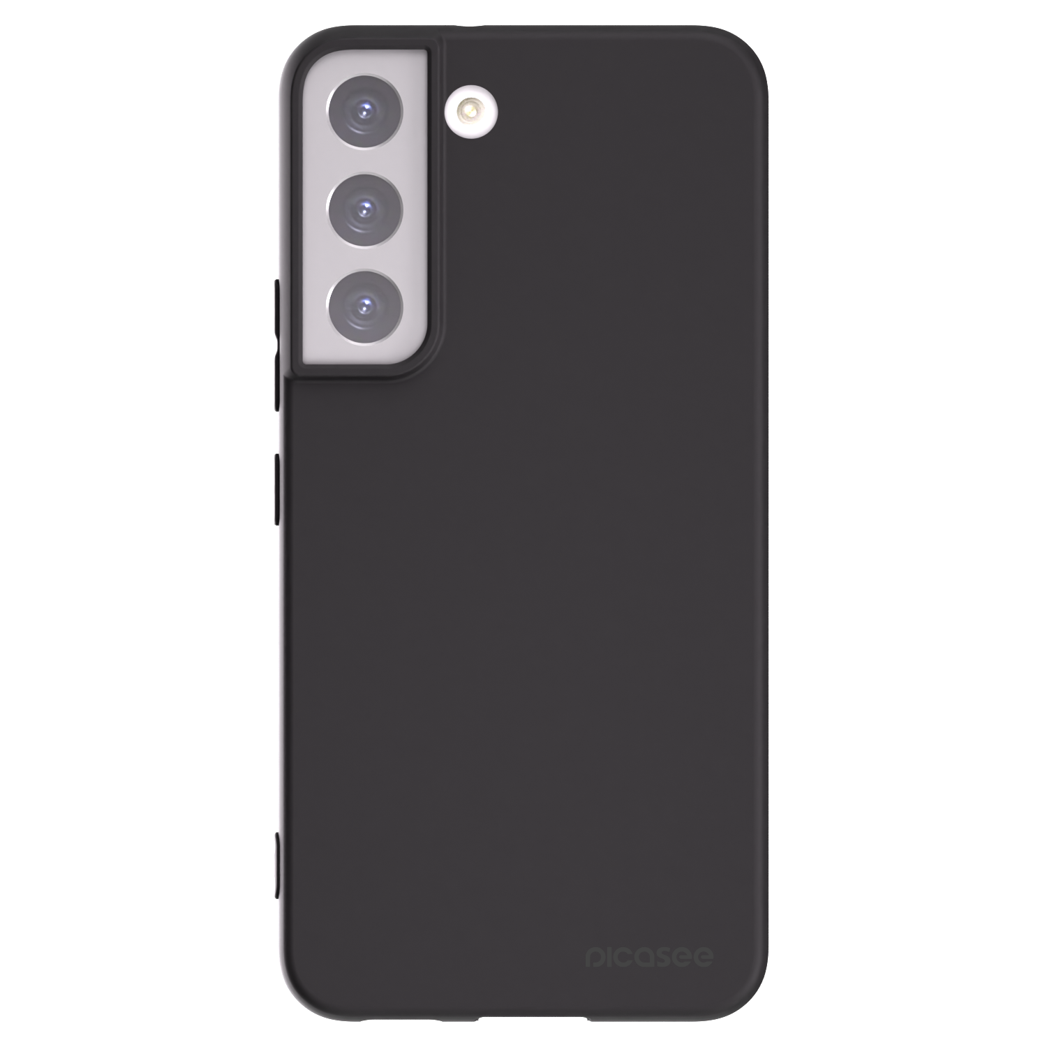 Picasee silikonowe czarne etui na Samsung Galaxy S22 5G - Clear