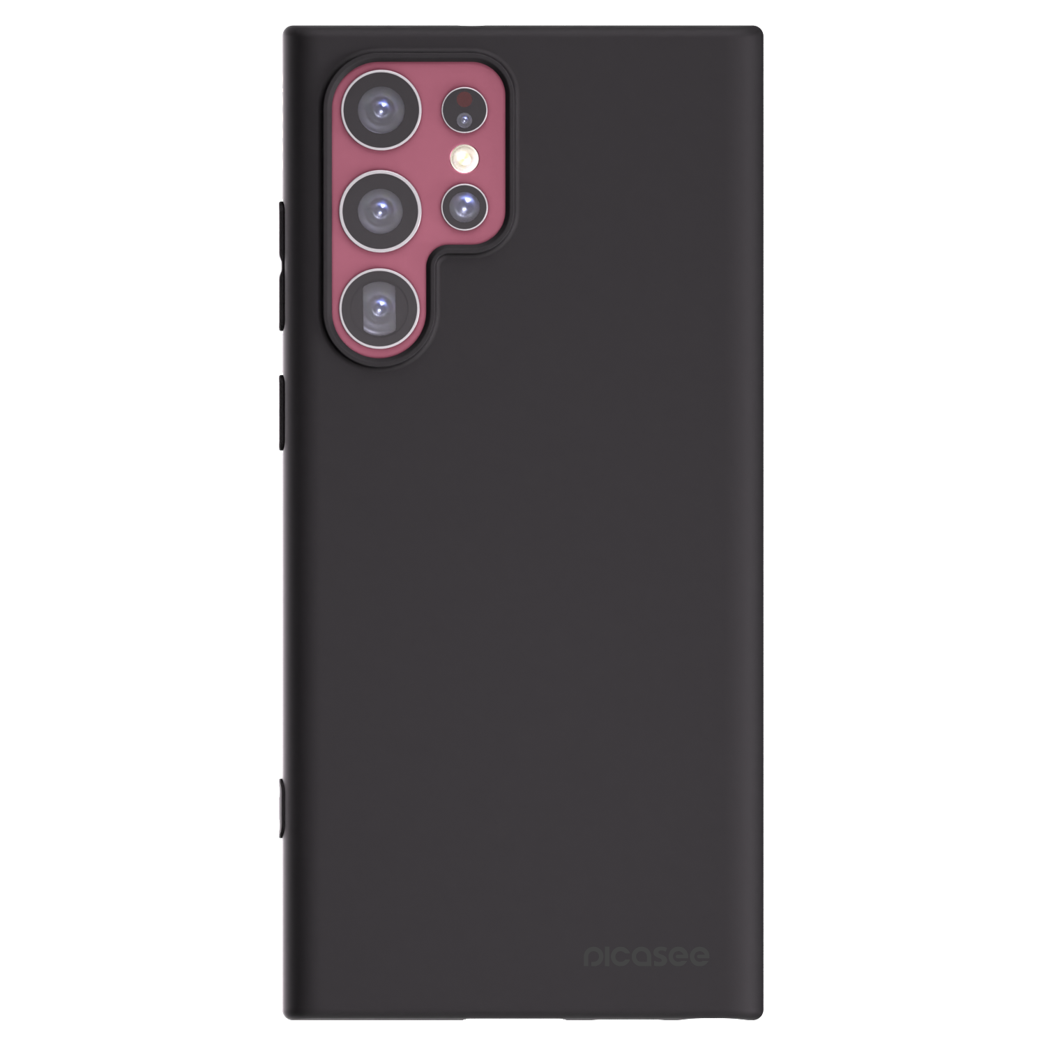Picasee silikonowe czarne etui na Samsung Galaxy S22 Ultra 5G - Clear