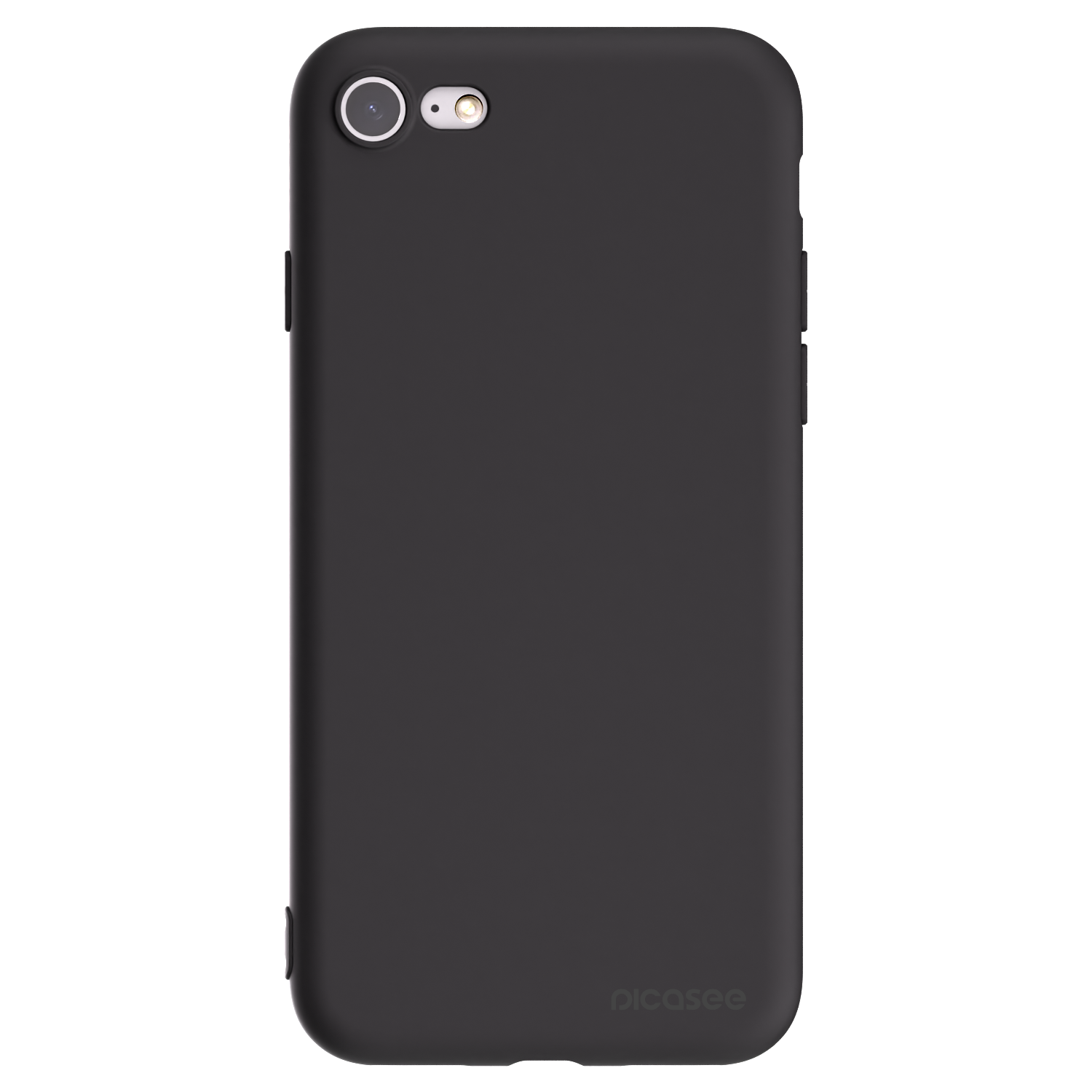 Picasee silikonowe czarne etui na Apple iPhone SE 2022 - Clear