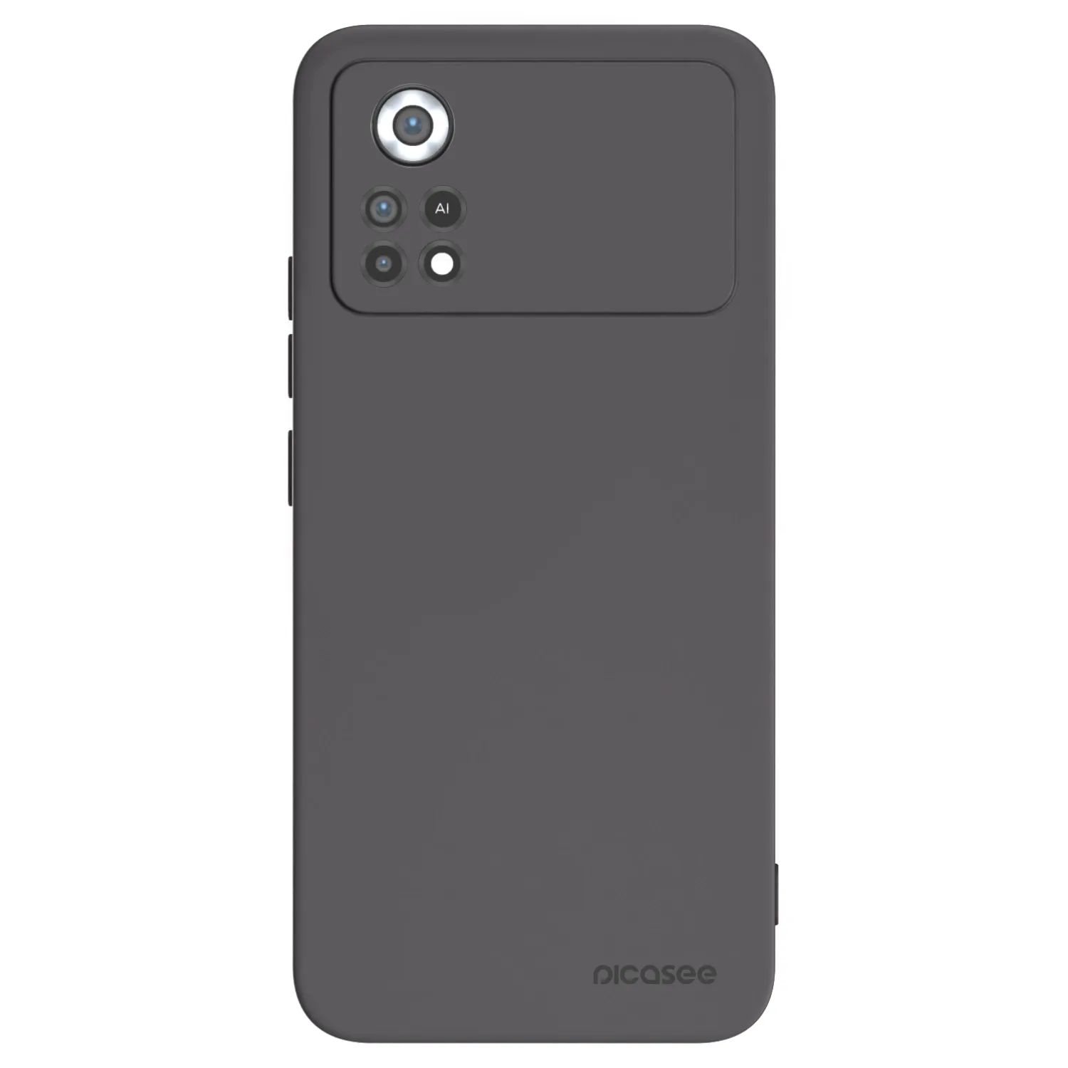Picasee silikonowe czarne etui na Xiaomi Poco X4 Pro 5G - Clear