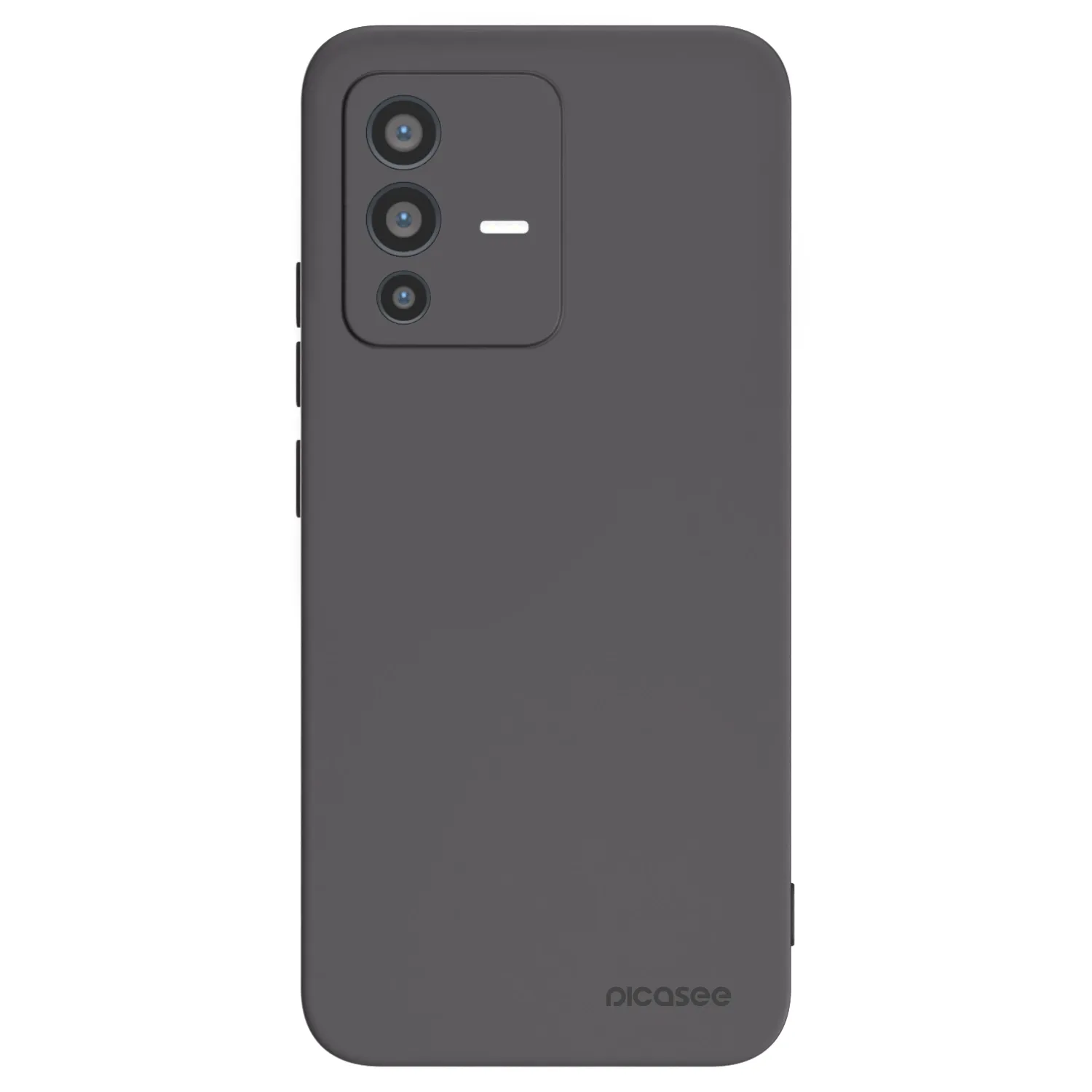 Picasee silikonowe czarne etui na Vivo V23 5G - Clear