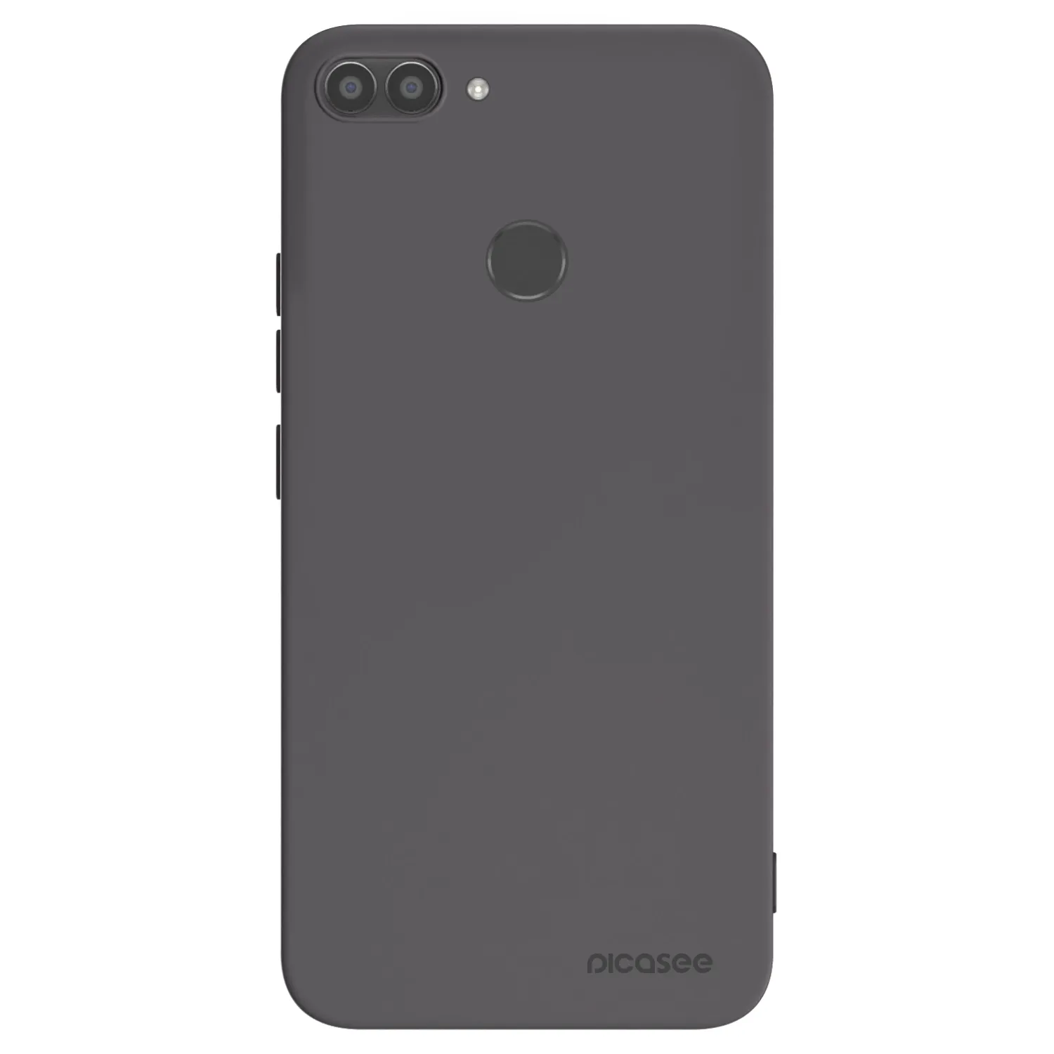 Picasee silikonowe czarne etui na Huawei P Smart - Clear
