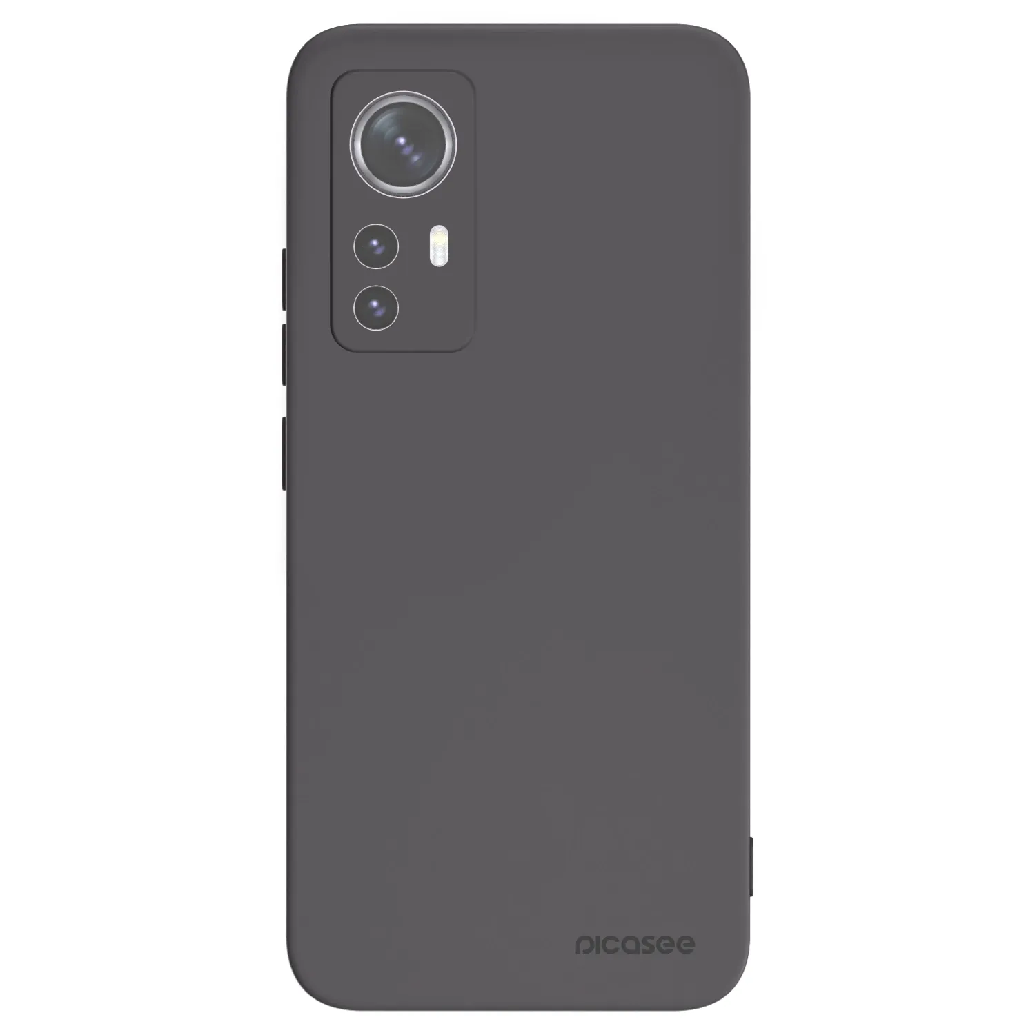 Picasee silikonowe czarne etui na Xiaomi 12X - Clear