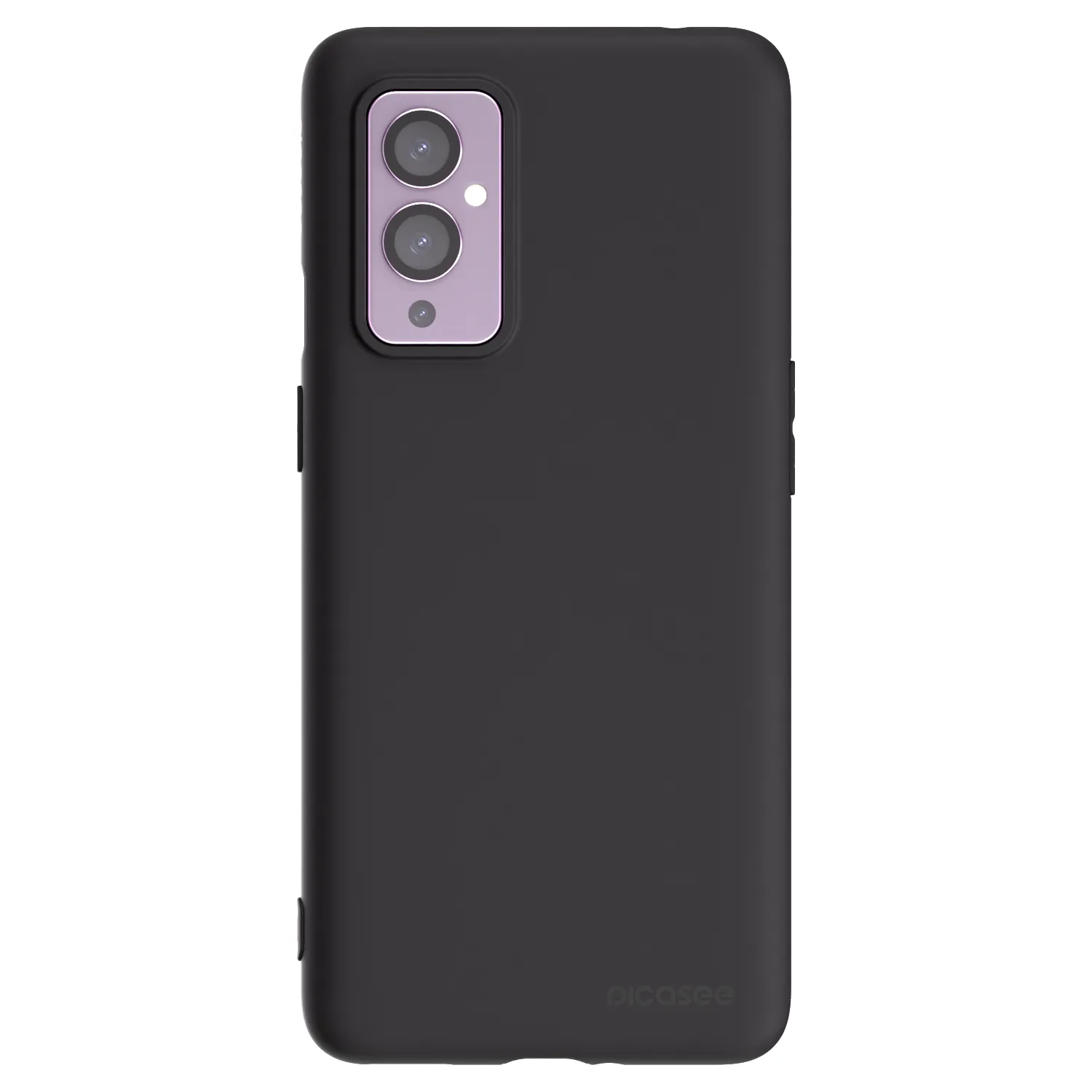 Picasee silikonowe czarne etui na OnePlus 9 - Clear