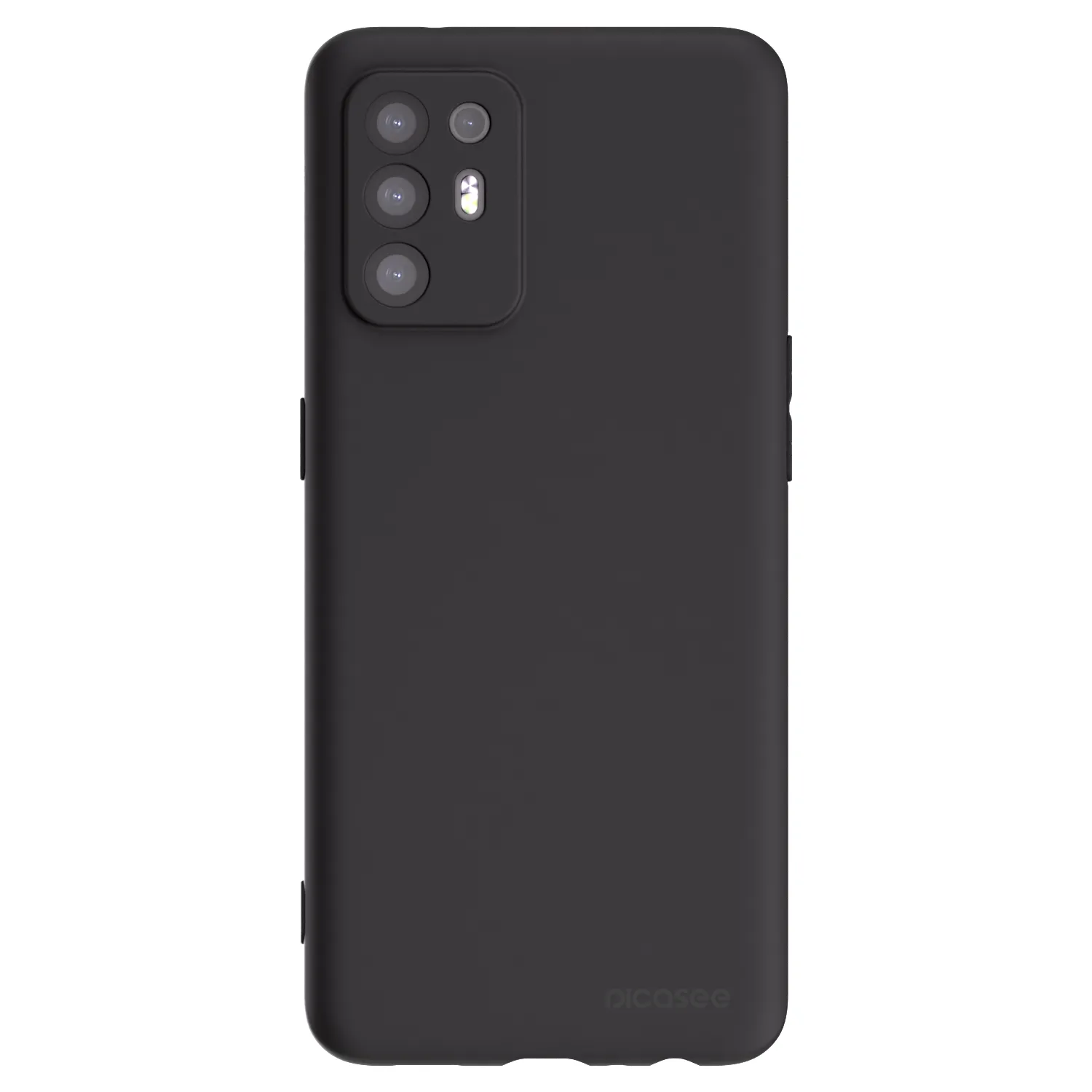 Picasee silikonowe czarne etui na OPPO A94 5G - Clear