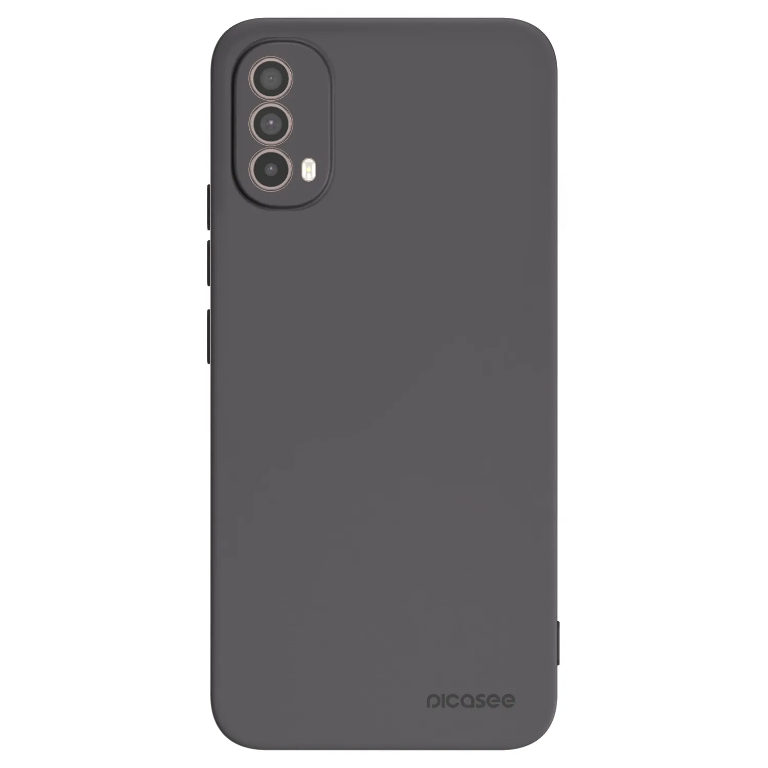 Picasee silikonowe czarne etui na Motorola Moto E40 - Clear