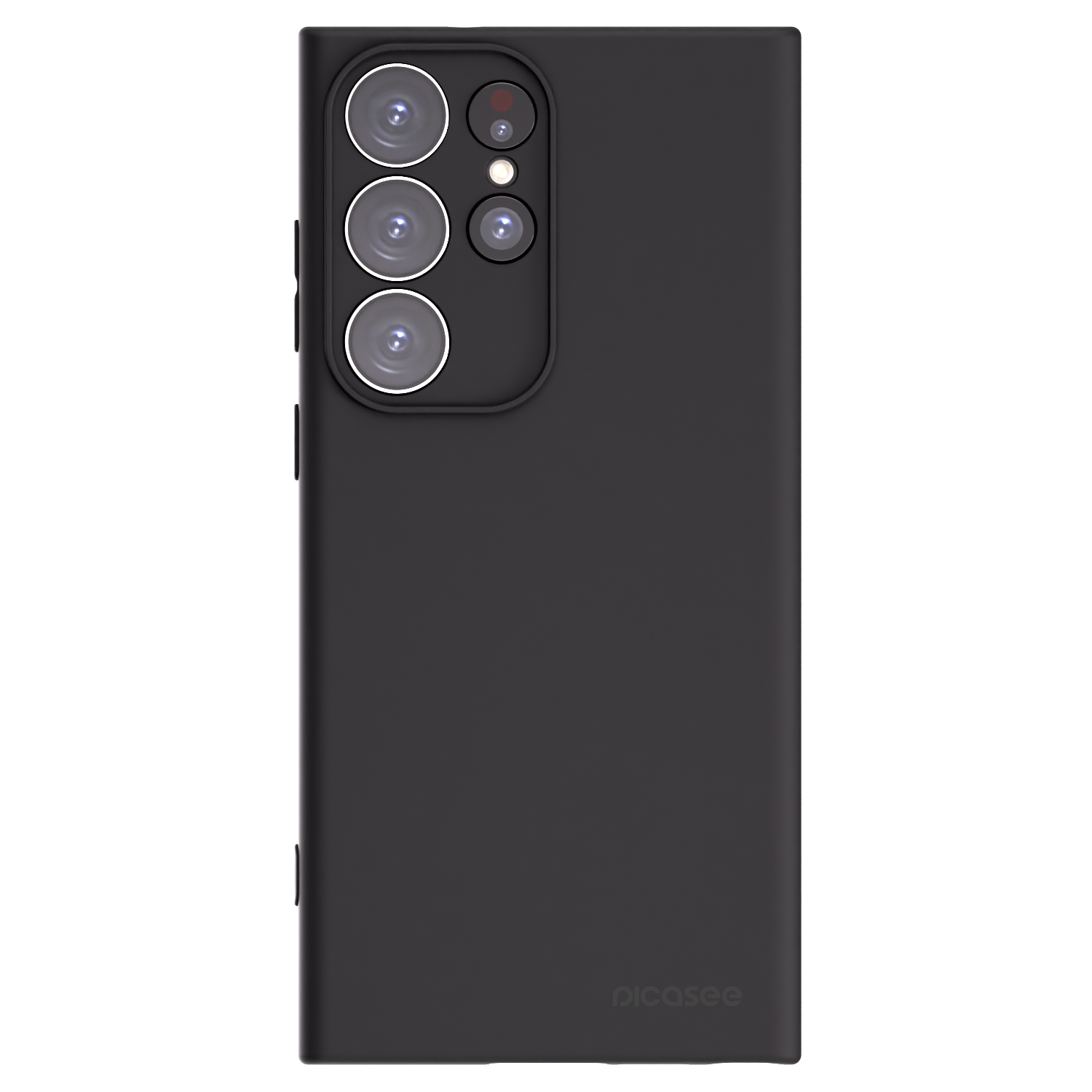 Picasee silikonowe czarne etui na Samsung Galaxy S23 Ultra 5G - Clear