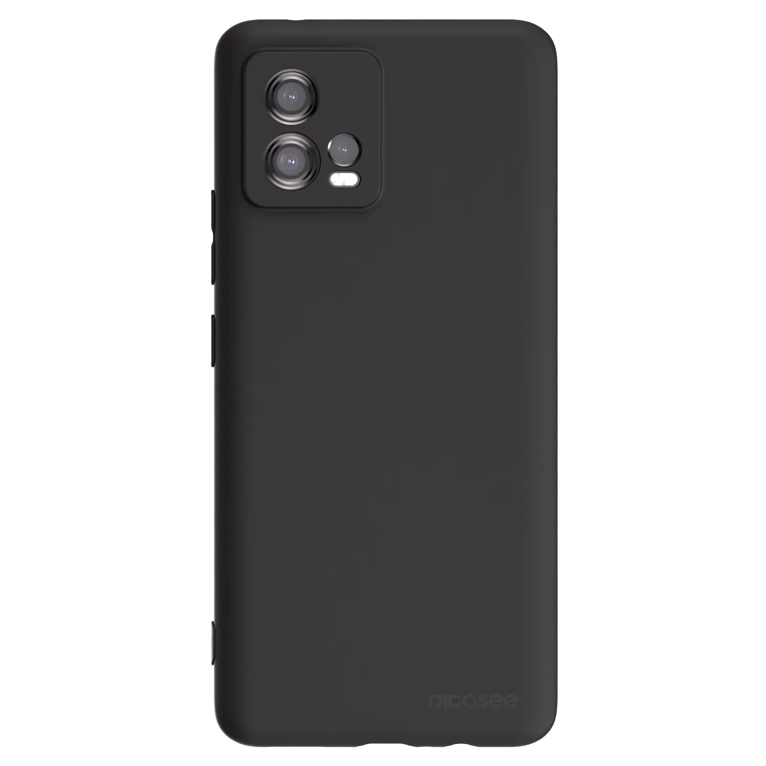 Picasee silikonowe czarne etui na Motorola Moto G72 - Clear