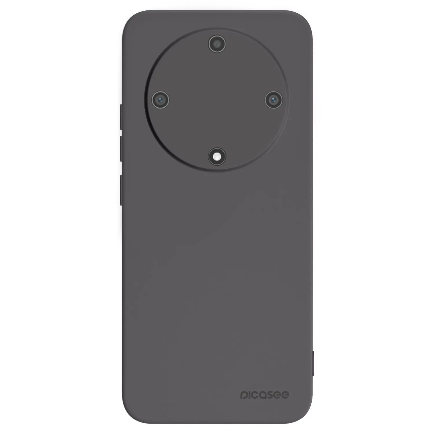 Picasee silikonowe czarne etui na Honor Magic5 Lite 5G - Clear