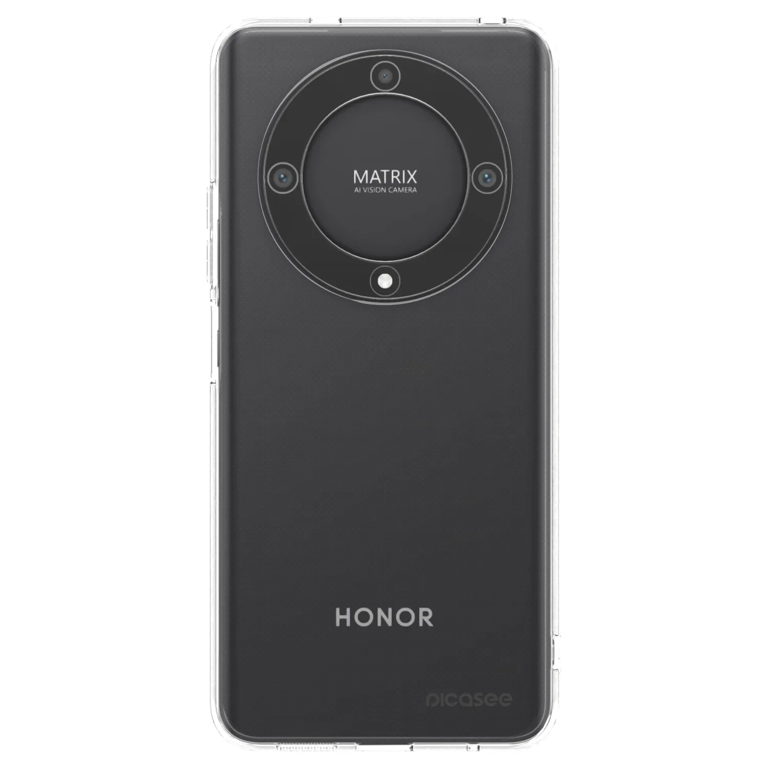 Picasee silikonowe przeźroczyste etui na Honor Magic5 Lite 5G - Clear