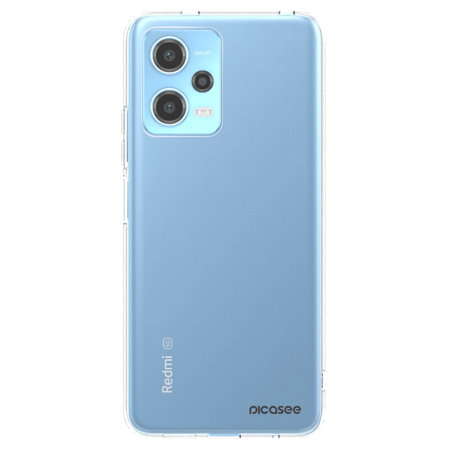 Picasee silikonowe przeźroczyste etui na Xiaomi Redmi Note 12 5G - Clear