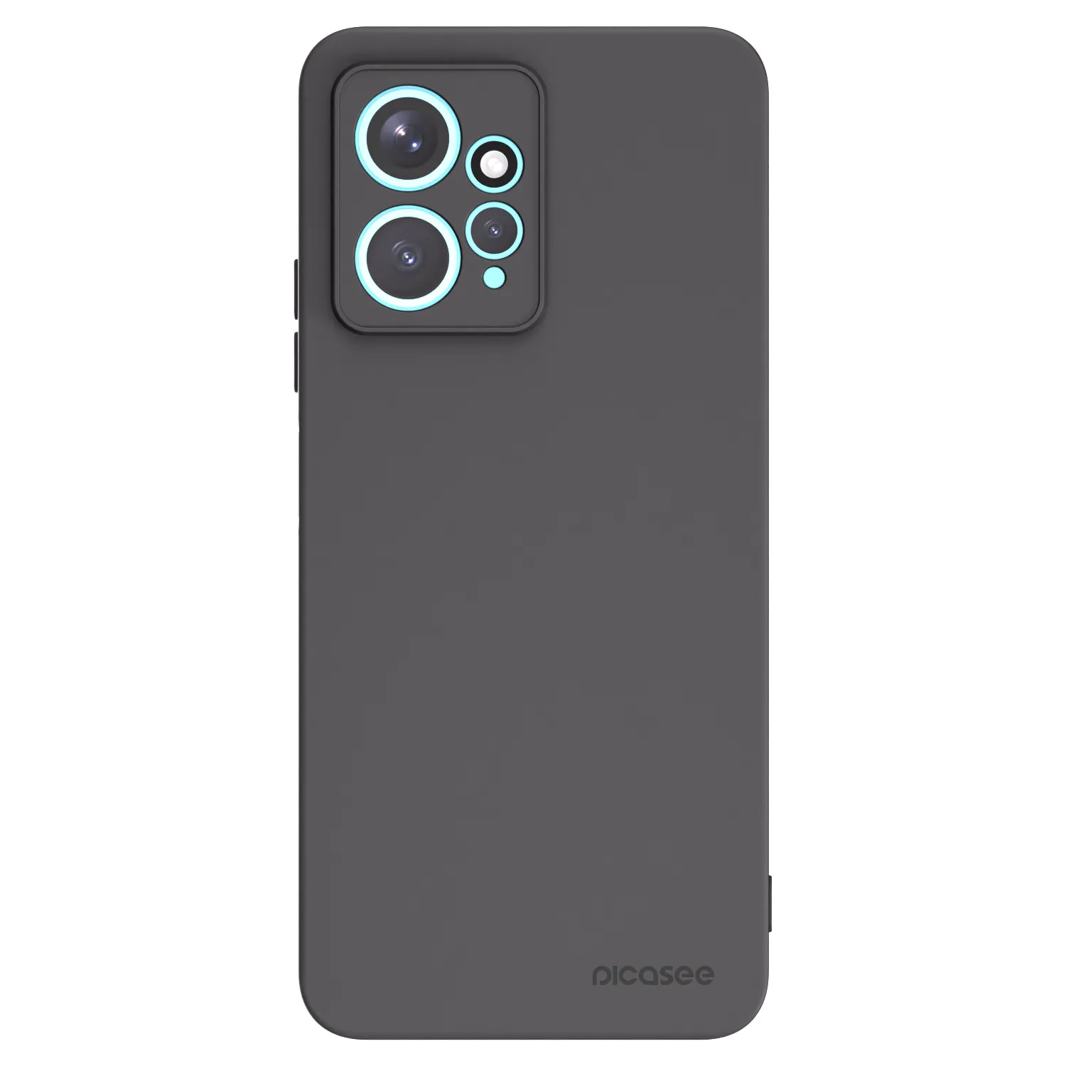 Picasee silikonowe czarne etui na Xiaomi Redmi Note 12 4G - Clear