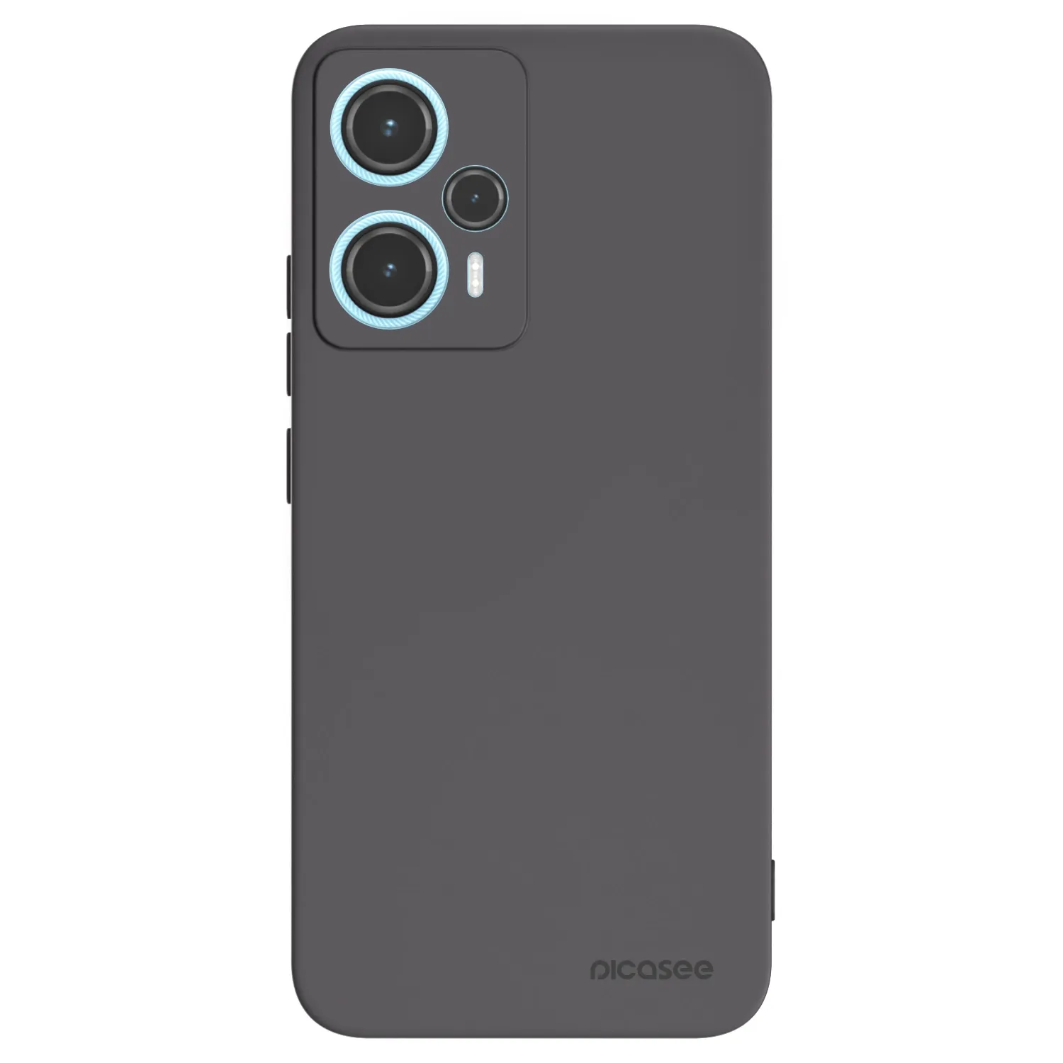 Picasee silikonowe czarne etui na Xiaomi Poco F5 - Clear