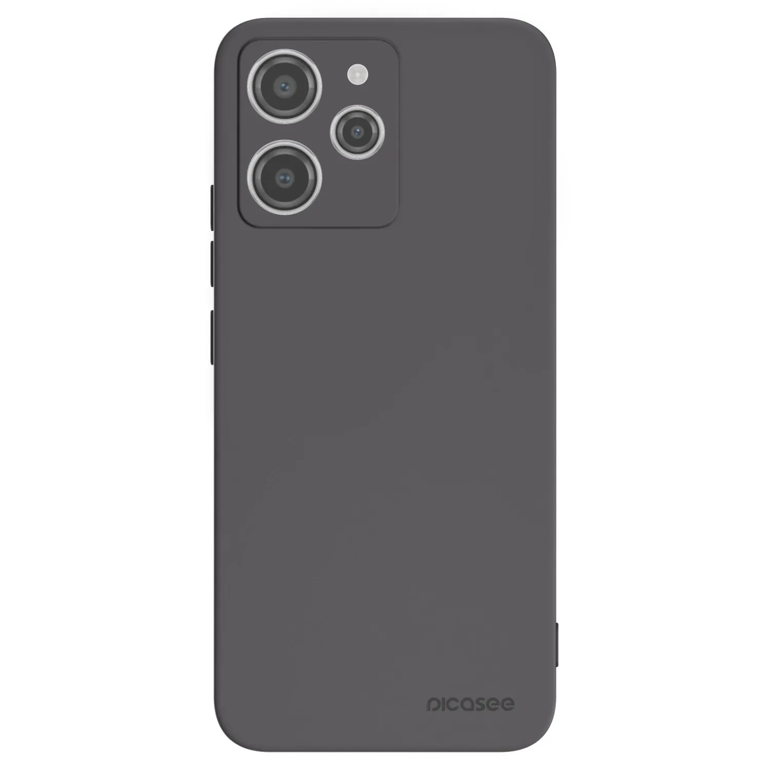 Picasee silikonowe czarne etui na Xiaomi Redmi 12 4G - Clear