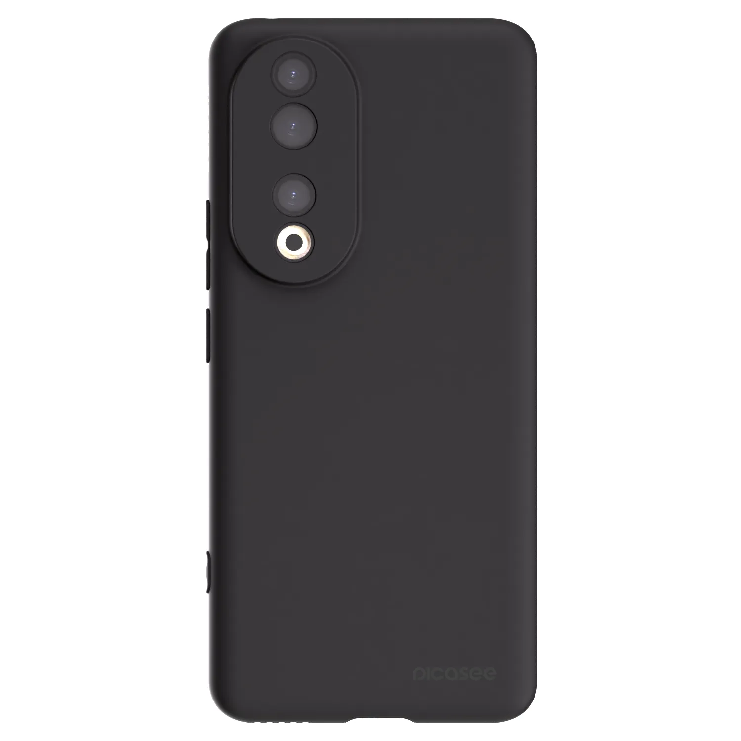 Picasee silikonowe czarne etui na Honor 90 5G - Clear