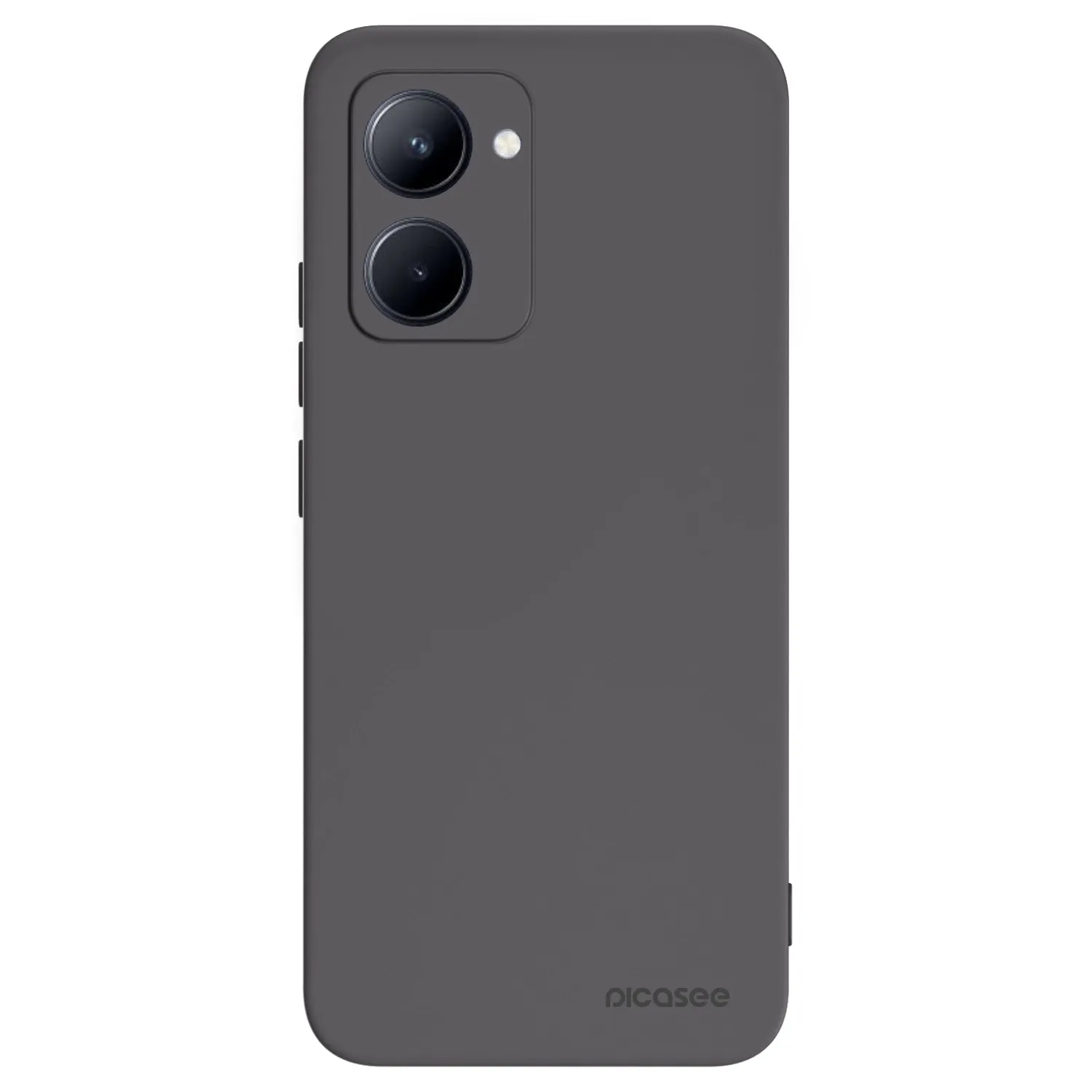 Picasee silikonowe czarne etui na Realme C33 (2023) - Clear