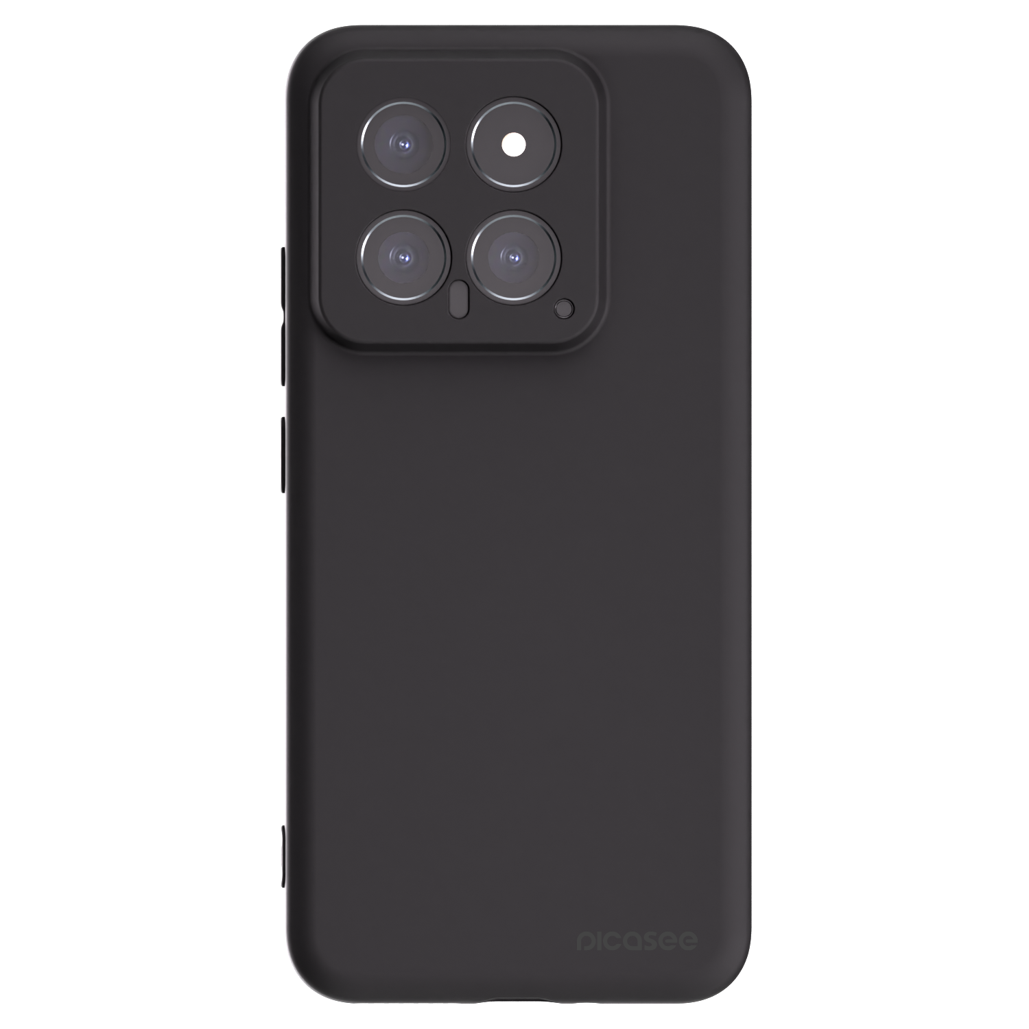 Picasee silikonowe czarne etui na Xiaomi 14 - Clear