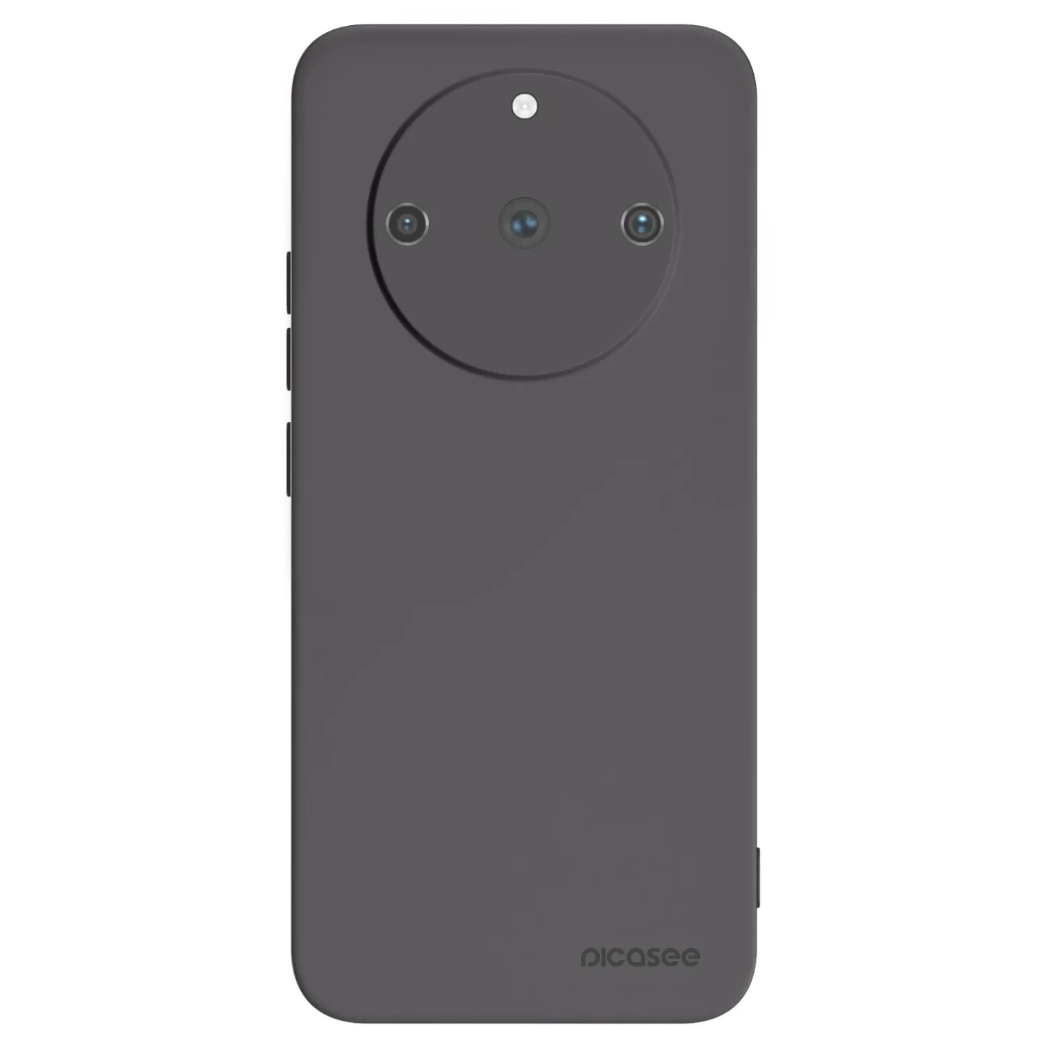 Picasee silikonowe czarne etui na Realme 11 Pro+ - Clear