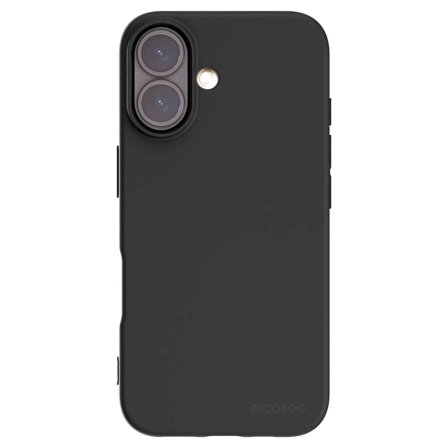 Picasee silikonowe czarne etui na Apple iPhone 16 - Clear